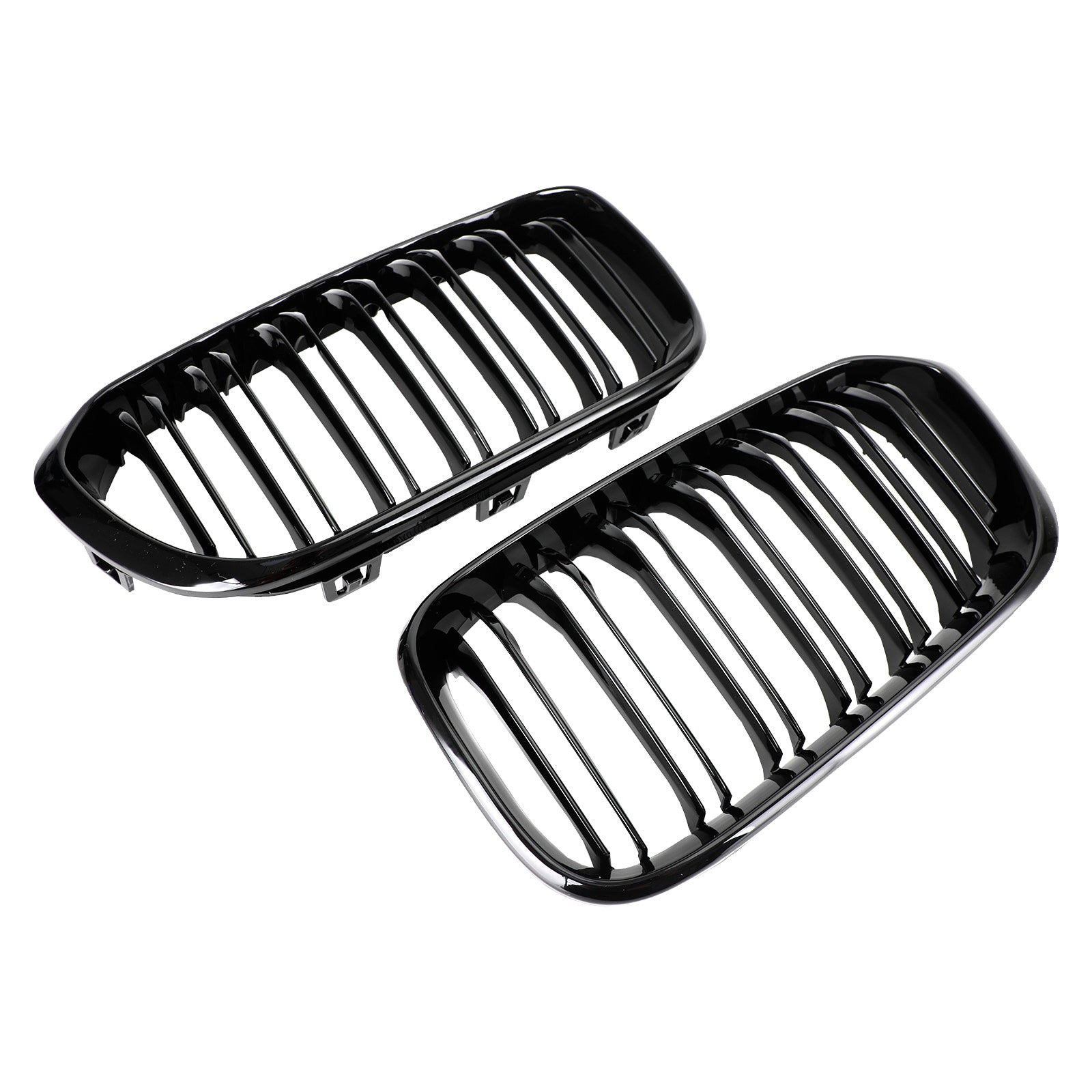 Niergrill van de voorkant voor BMW 1-serie F20 F20 F21 2015-2017 Gloss Black Double