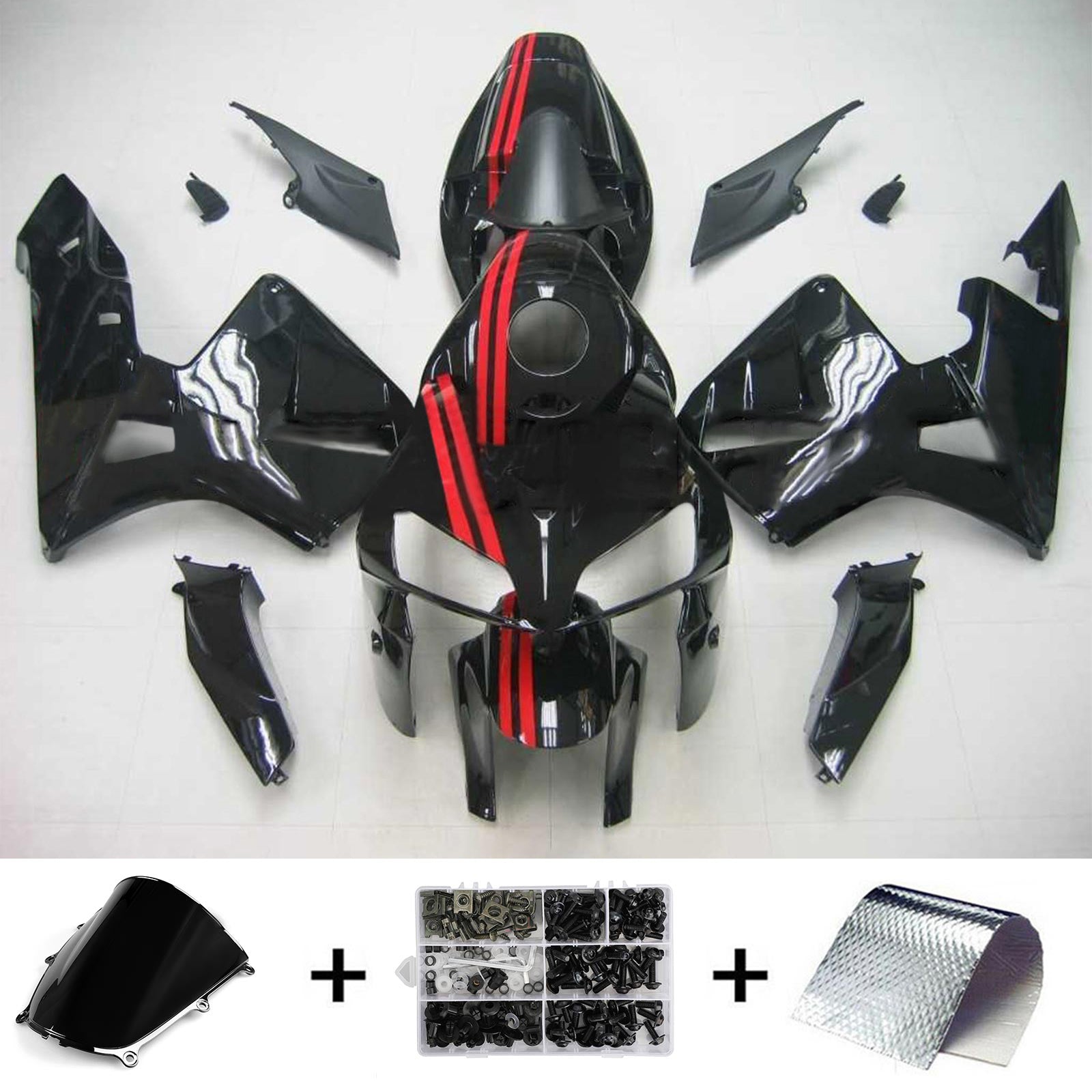Kit de carénage par injection, carrosserie en plastique ABS pour Honda CBR600RR 2005-2006 F5
