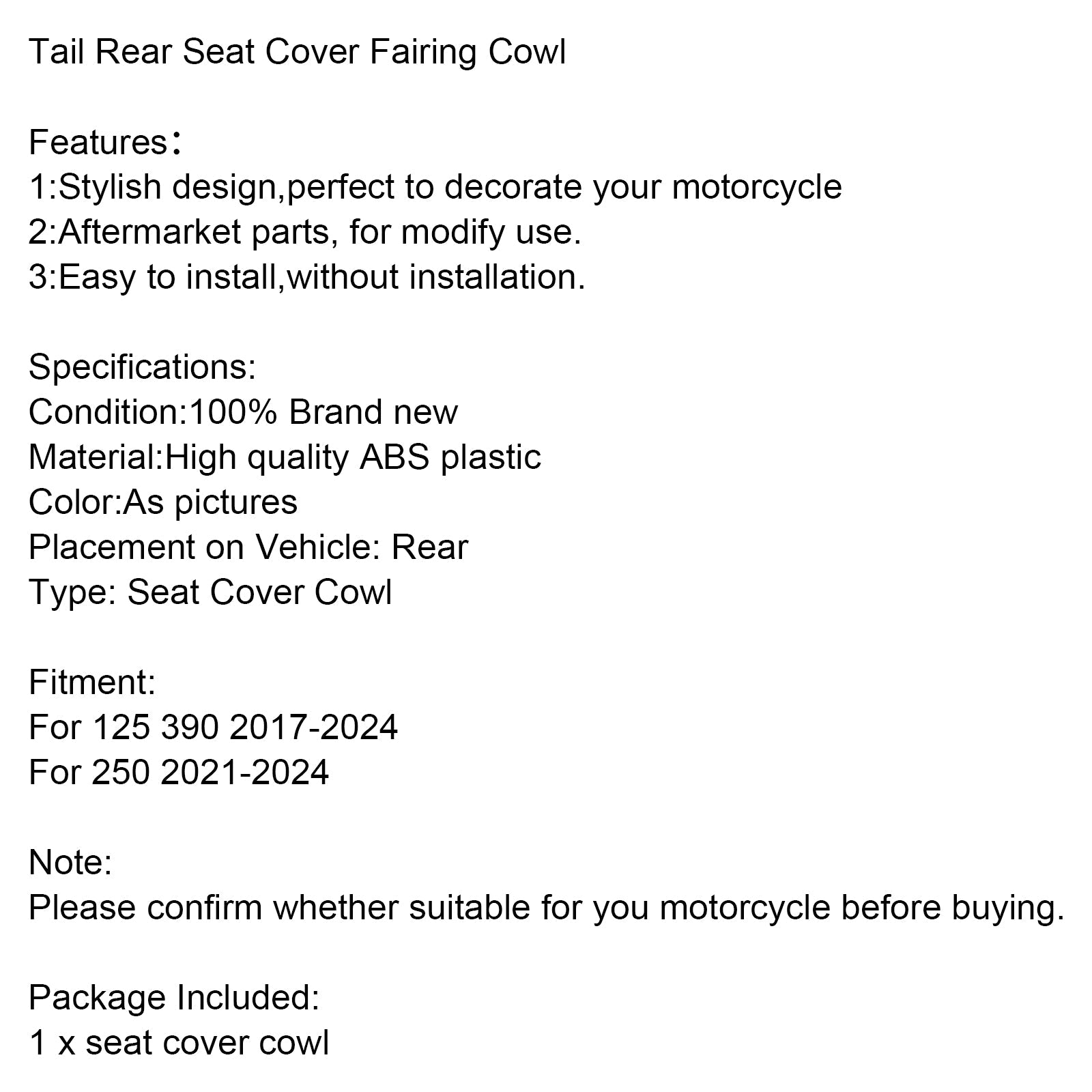 2017-2024 125 250 390 takaistuimen kansi Carréage Hall