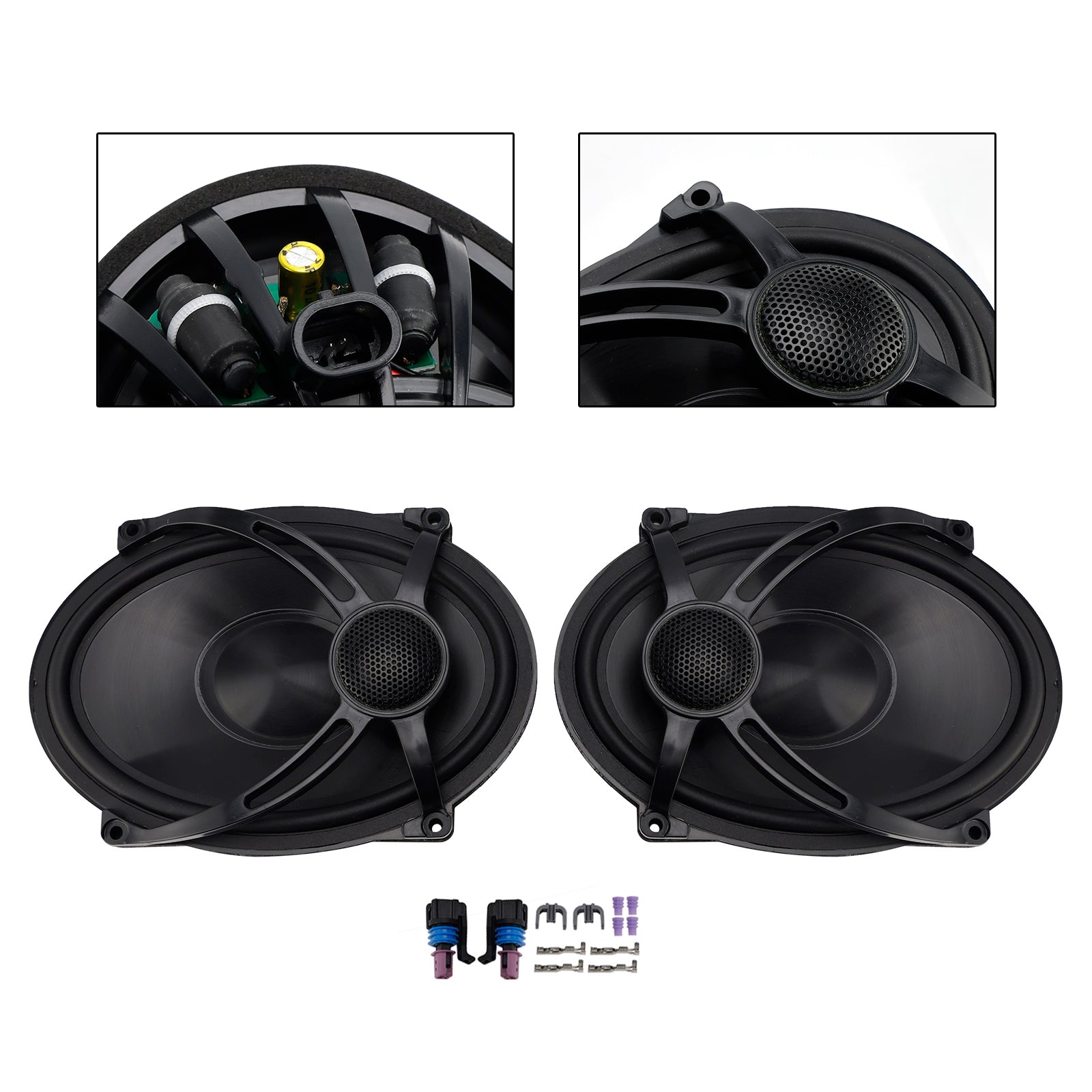 2 x Pannier-kannen kaiutinsarja 5""x" 7""Road Glide FLHR Touringille (1994-2024).