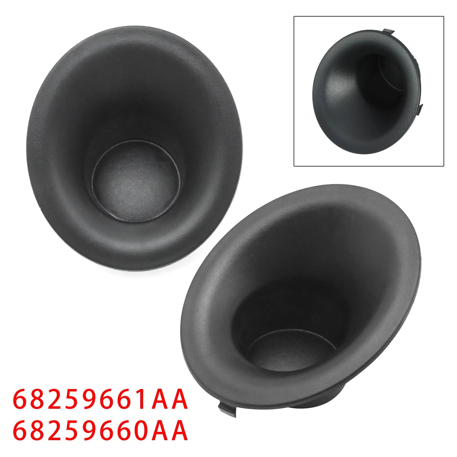 Paire de caches antibrouillard pour Dodge Challenger 2015-2022 68259661AA