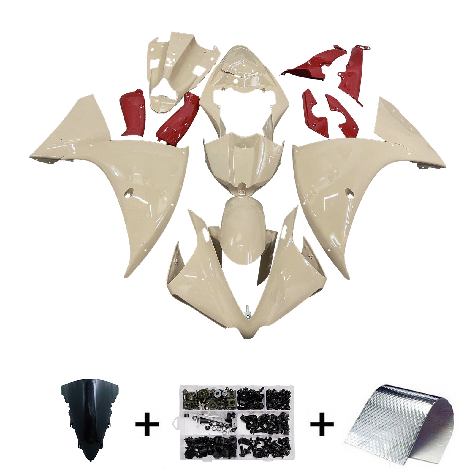 Kit de carenado inyectado de plástico ABS para Yamaha YZFR1 YZF-R1 2012-2014