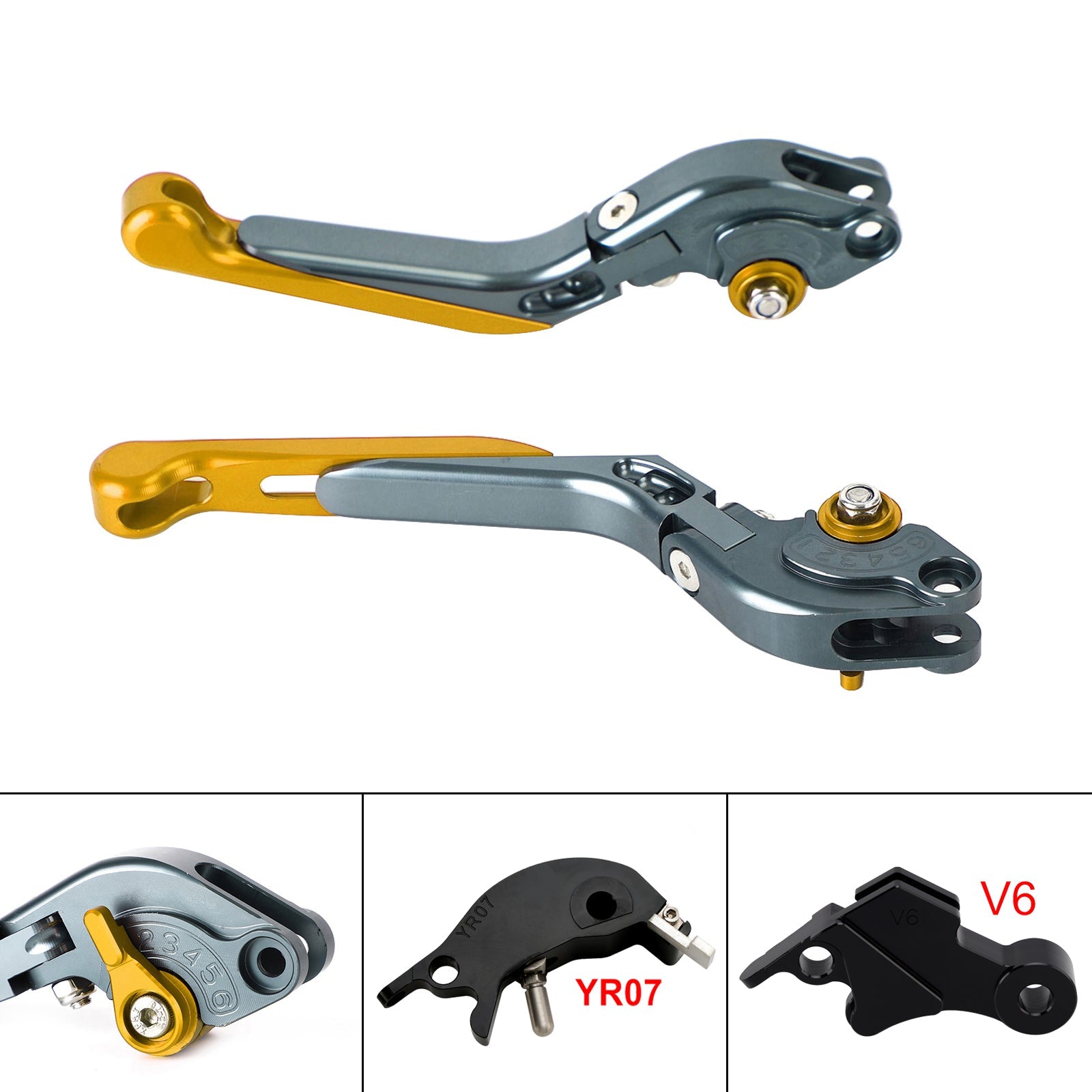 Levier de frein et d'embrayage réglable compatible avec YAMAHA XSR900 XSR900GP MT-09 2024-2025