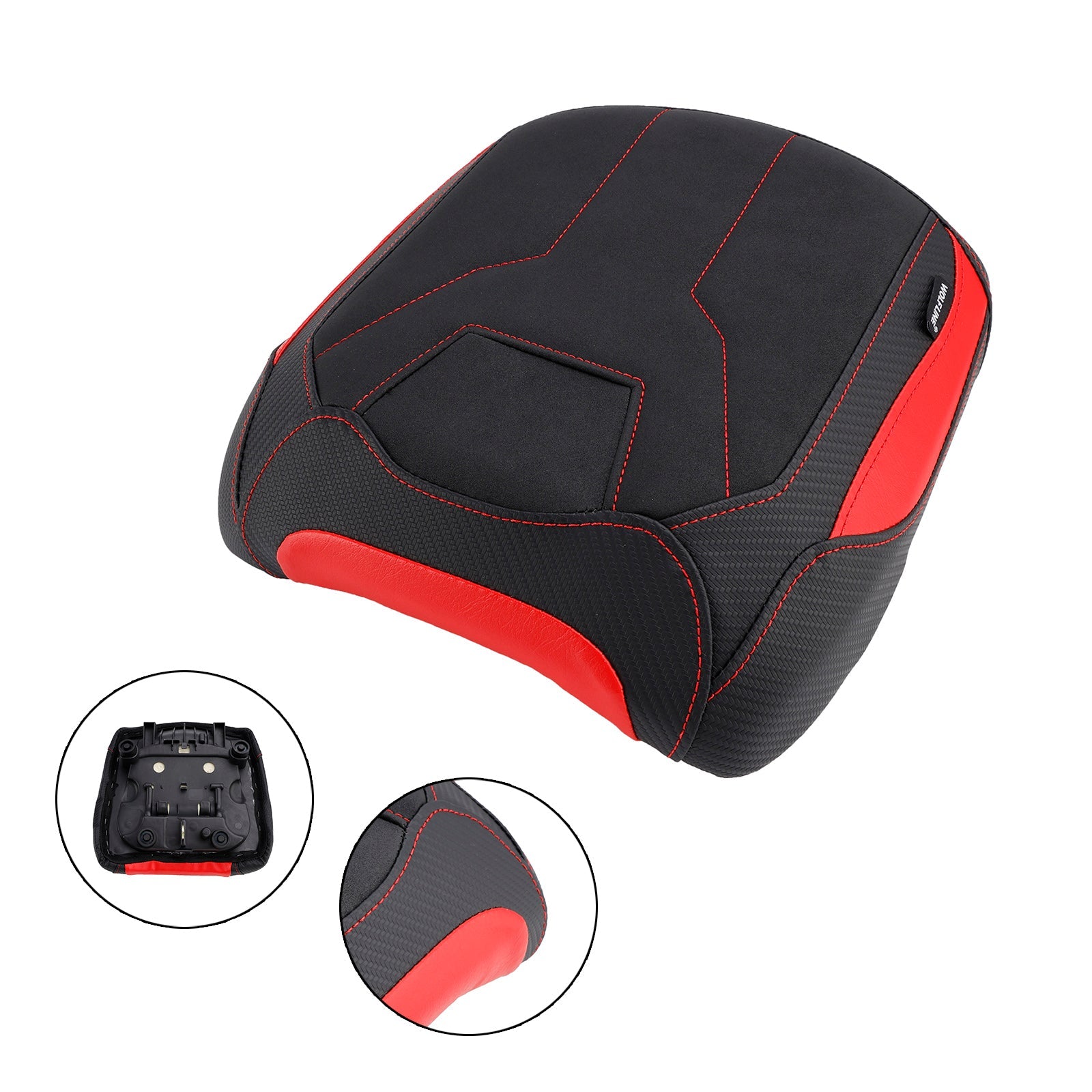 Poliuretano negro de poliuretano Cachón de pasajeros de pasajeros para Yamaha Tracer 9 GT 2021-2023