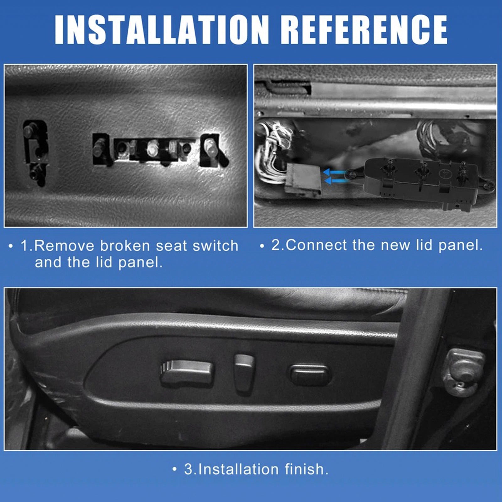 Interruttore sedile elettrico lato passeggero anteriore destro 87016-1AA0A per Nissan 2009-2013