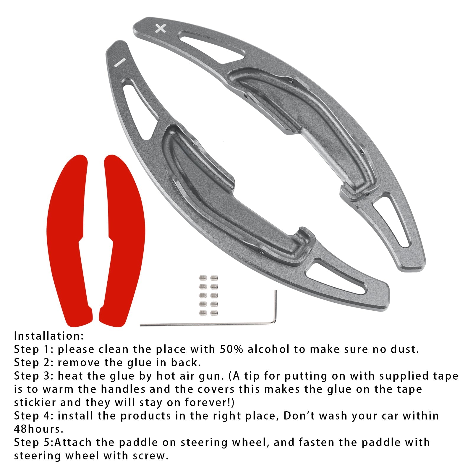 Extension de palettes de changement de vitesse au volant pour BMW M3 M4 X5M X6M en aluminium