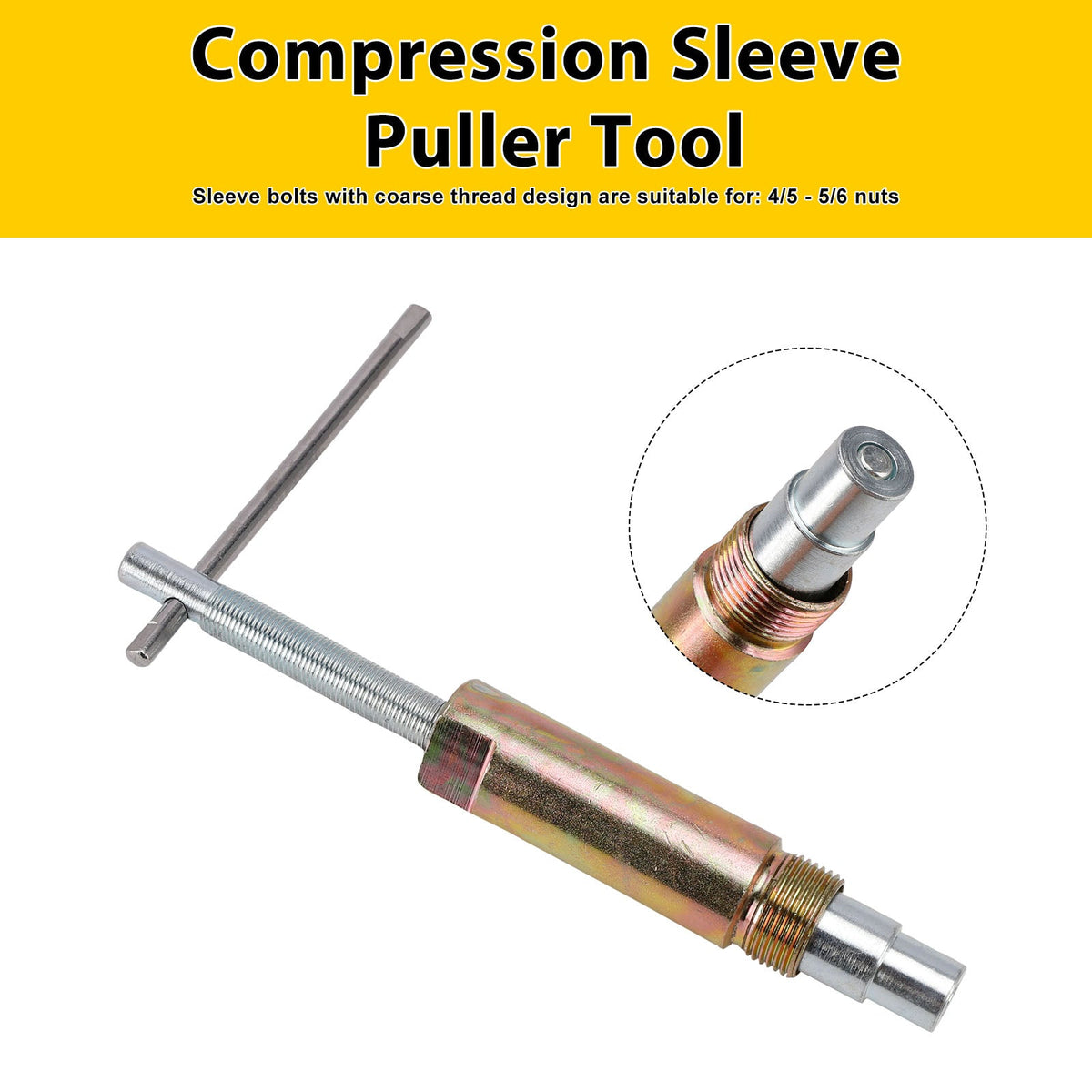 Outil d'extraction de manchons de compression, extracteur d'écrous et de viroles de tuyauterie