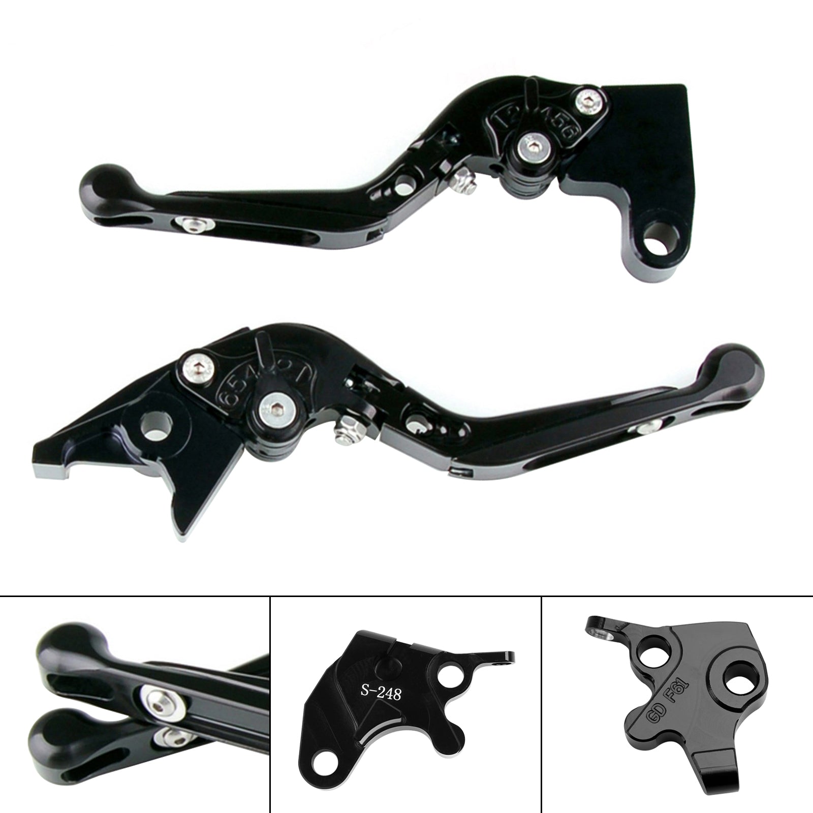 Levier de frein et d'embrayage réglable pour YAMAHA YZF R125 2008-2011