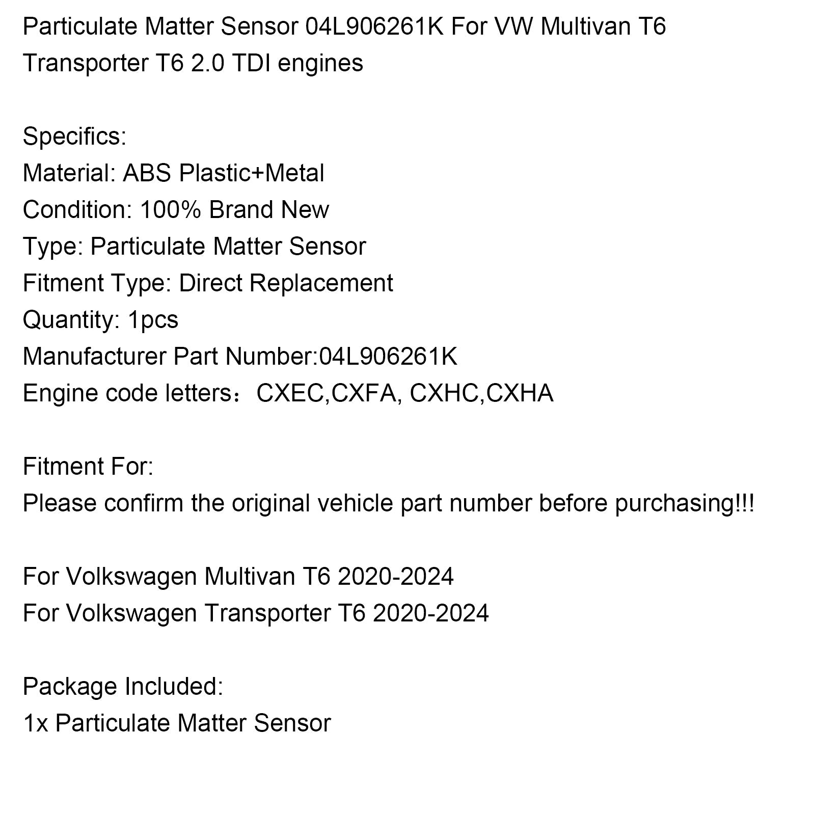 Senzor delcev 04L906261K za VW Multivan T6 Transporter T6 2.0 TDI 2020-2024