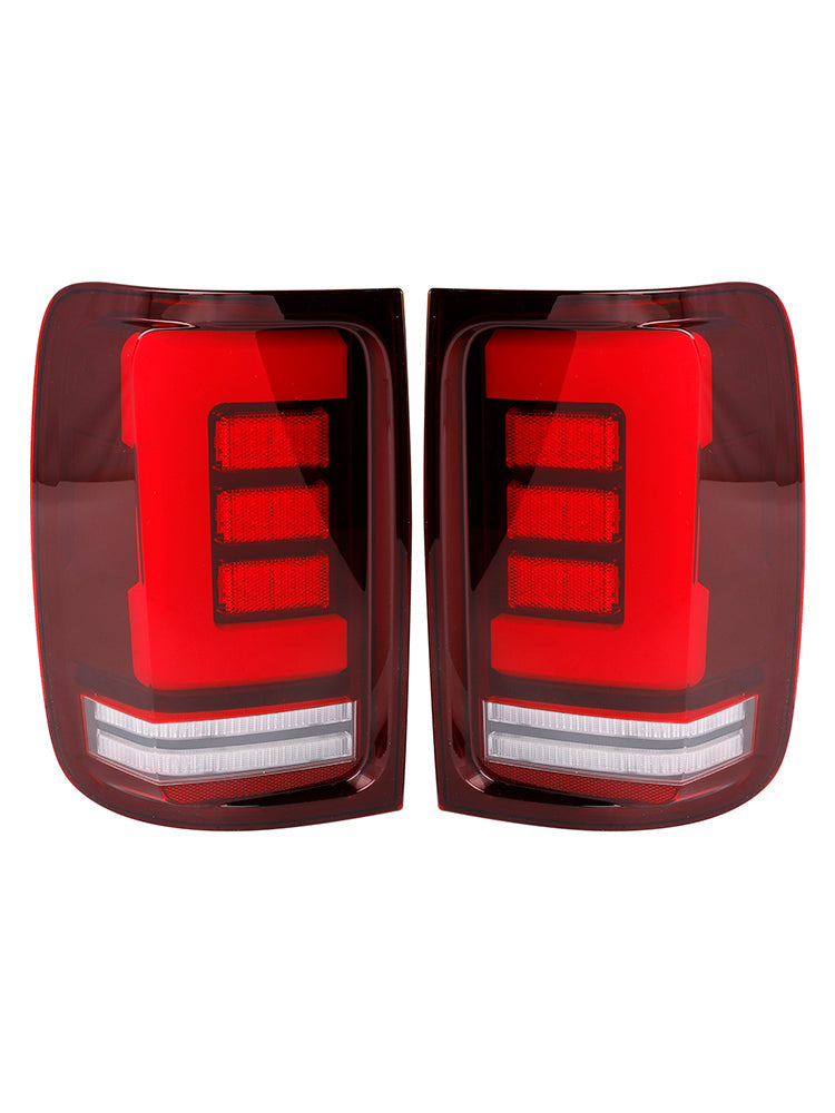 Paire de feux arrière à LED rouges pour VW Amarok V6 2008-2019