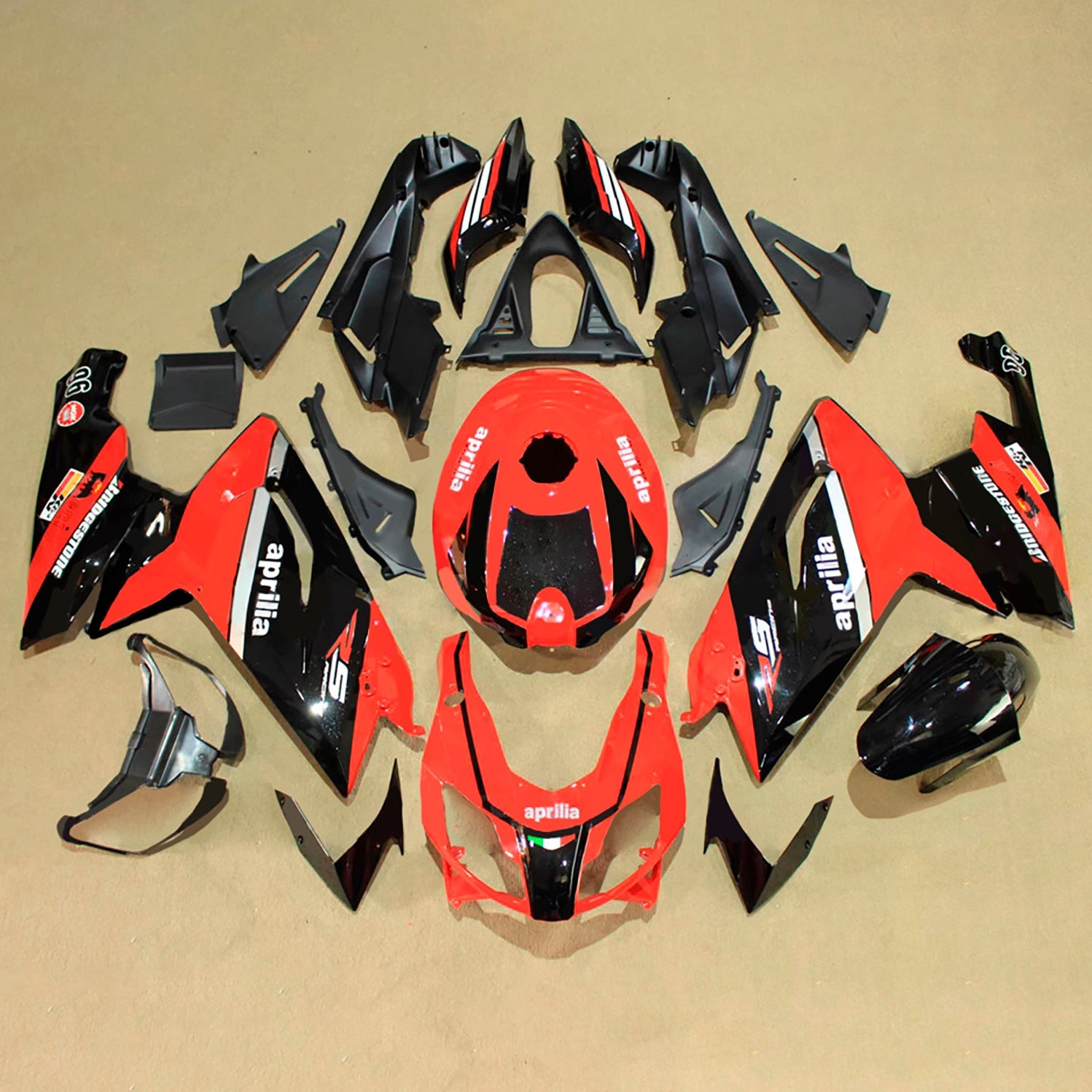 Kit de carénage d'injection Aprilia RS125 2006-2011 Carrosserie Plastique ABS