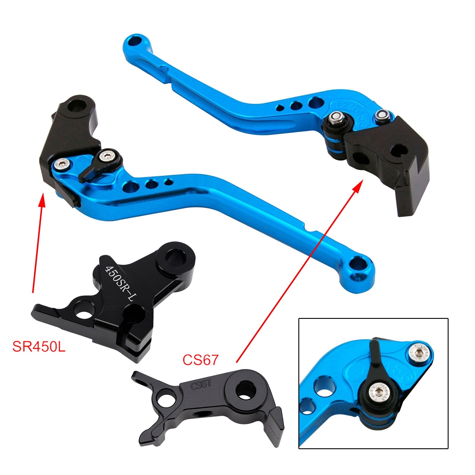 Levier de frein et d'embrayage long compatible avec VOGE DS900X 900DSX 2024-2026