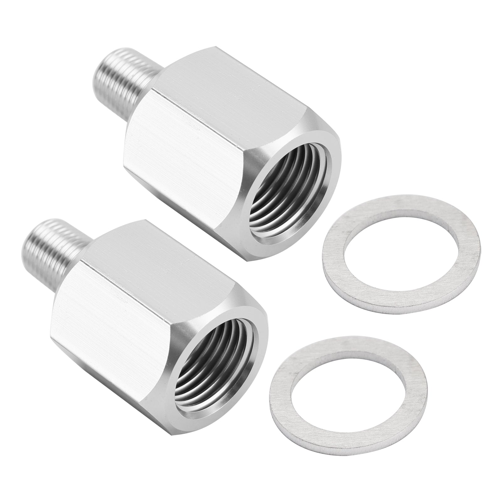Adaptador de sensor de presión de aceite 2x 1/8NPT macho a M16-1.5 hembra