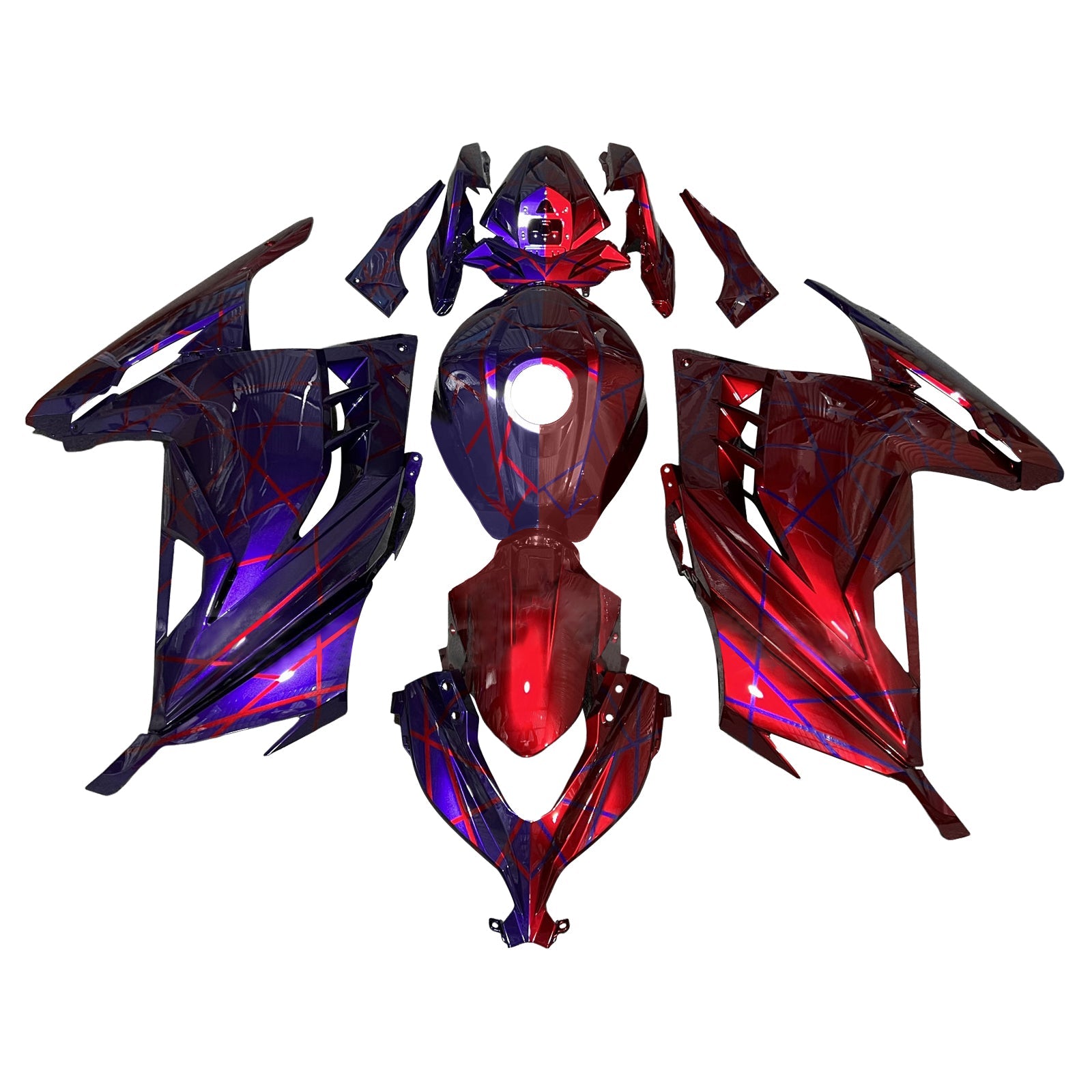 Kit di carenatura a iniezione, carrozzeria in plastica ABS per Kawasaki EX300 Ninja300 2013-2024