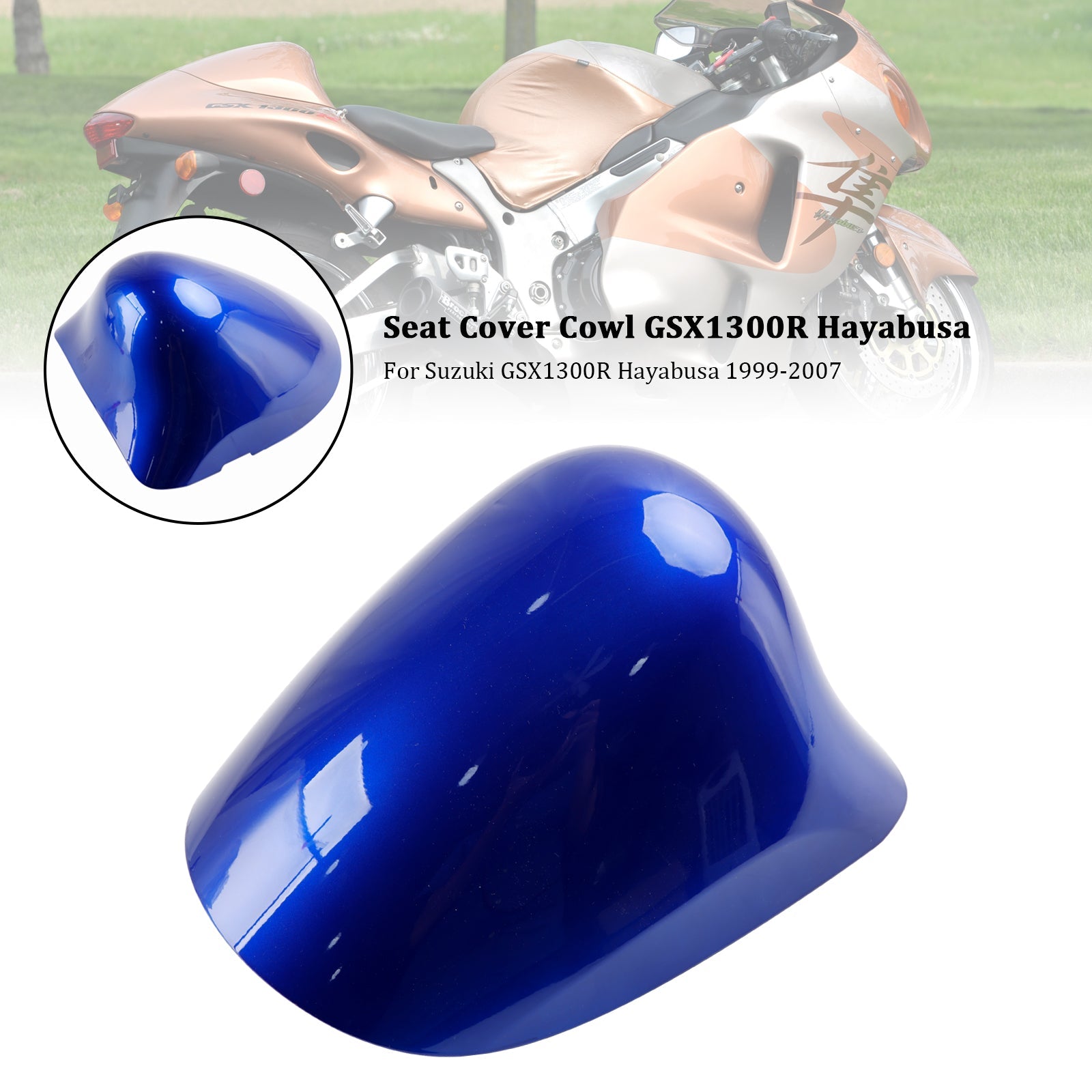 Cubierta del soporte del asiento trasero para Suzuki GSX1300R GSX-R1300 Hayabusa 1999-2007