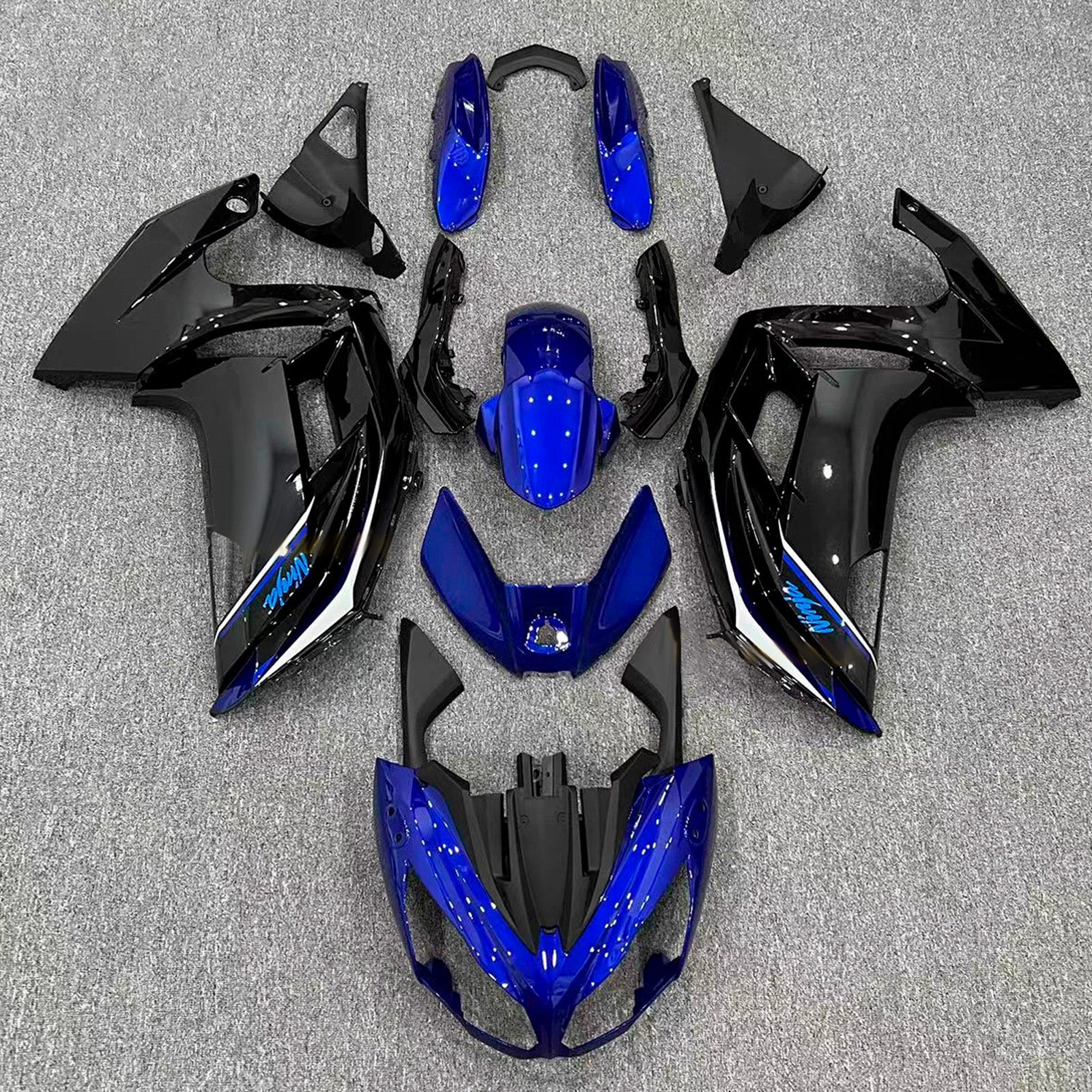 Kit de carénage injecté en plastique ABS compatible avec Kawasaki ER-6F Ninja650 2012-2016