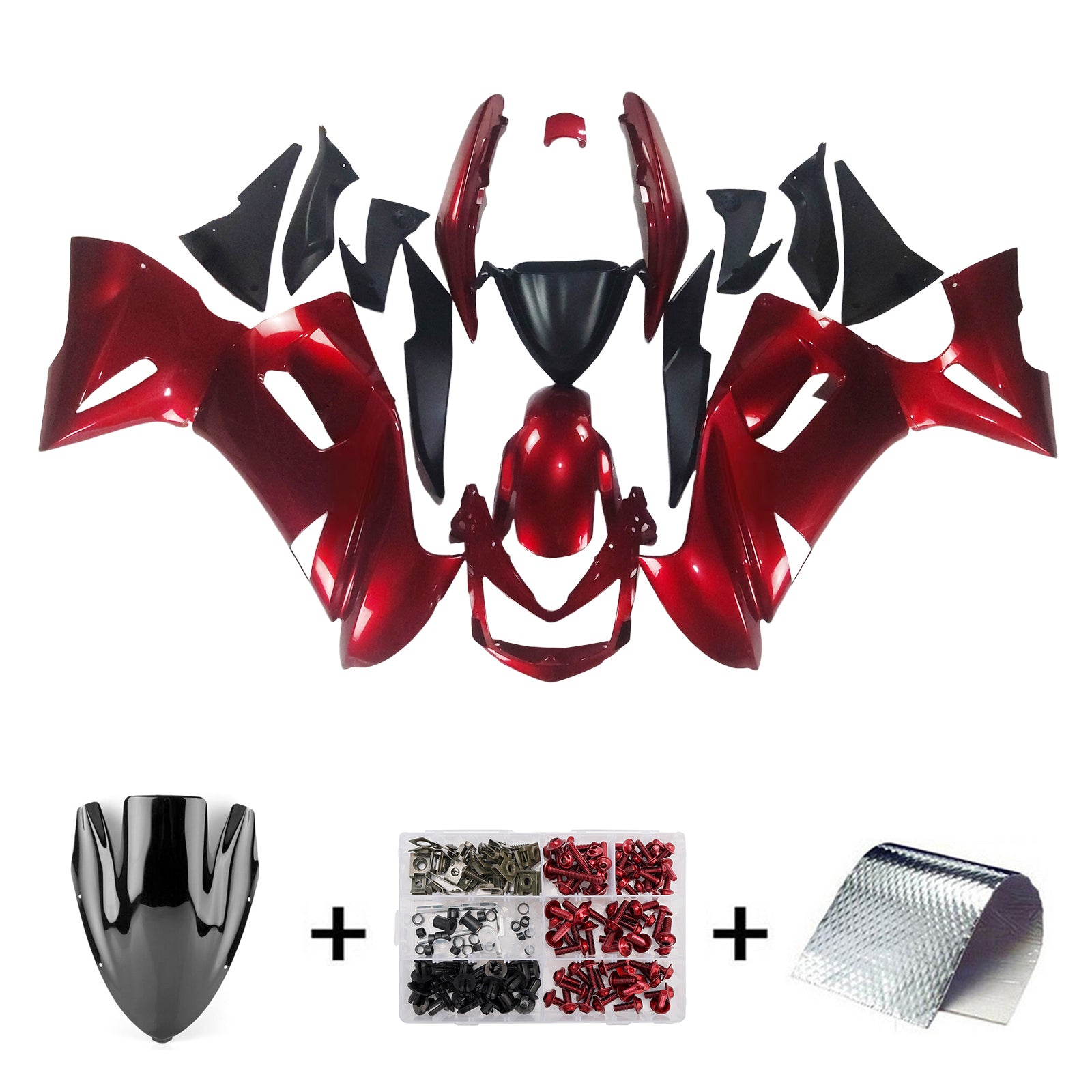 Injection carénage kit carrosserie plastique ABS fit pour Kawasaki ER6F/Ninja650 2006-2008