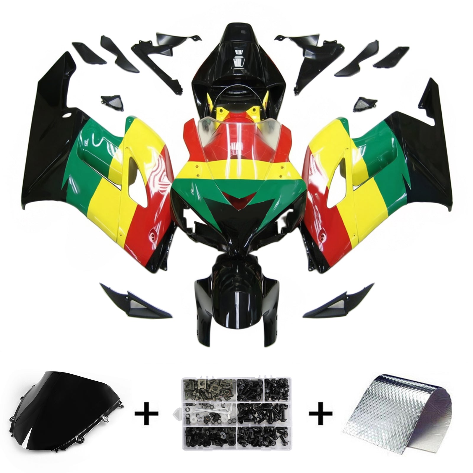 Kit de carénage par injection, carrosserie en plastique ABS pour Honda CBR1000RR 2004-2005