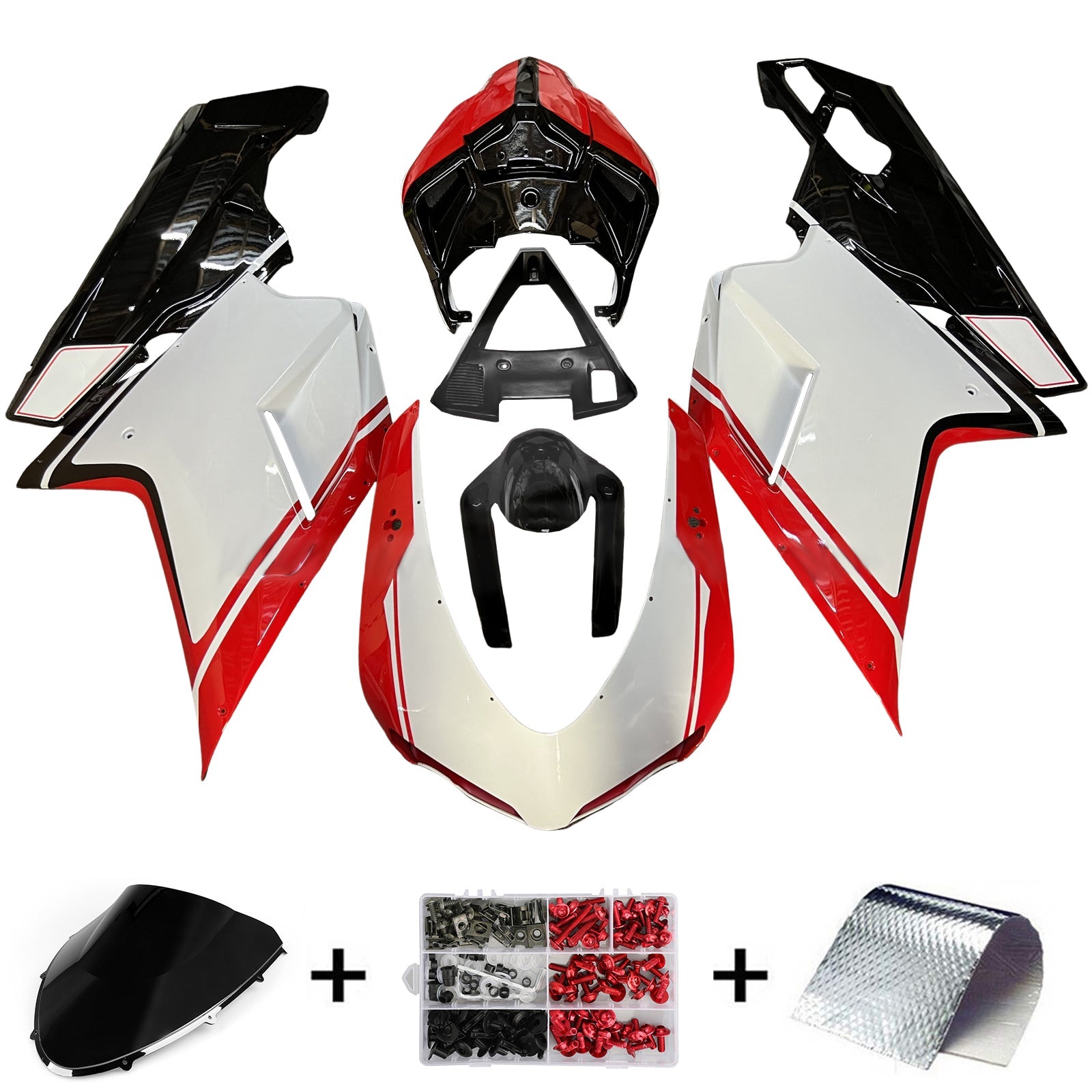 Kit de carénage ABS pour Ducati 1098 1198 848 2007-2011