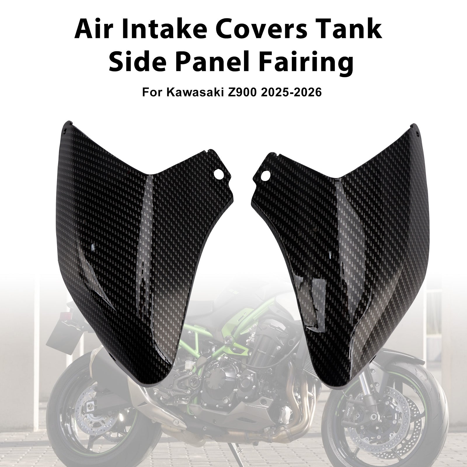 Caches d'admission d'air, carénage latéral du réservoir pour Kawasaki Z900 2025-2026