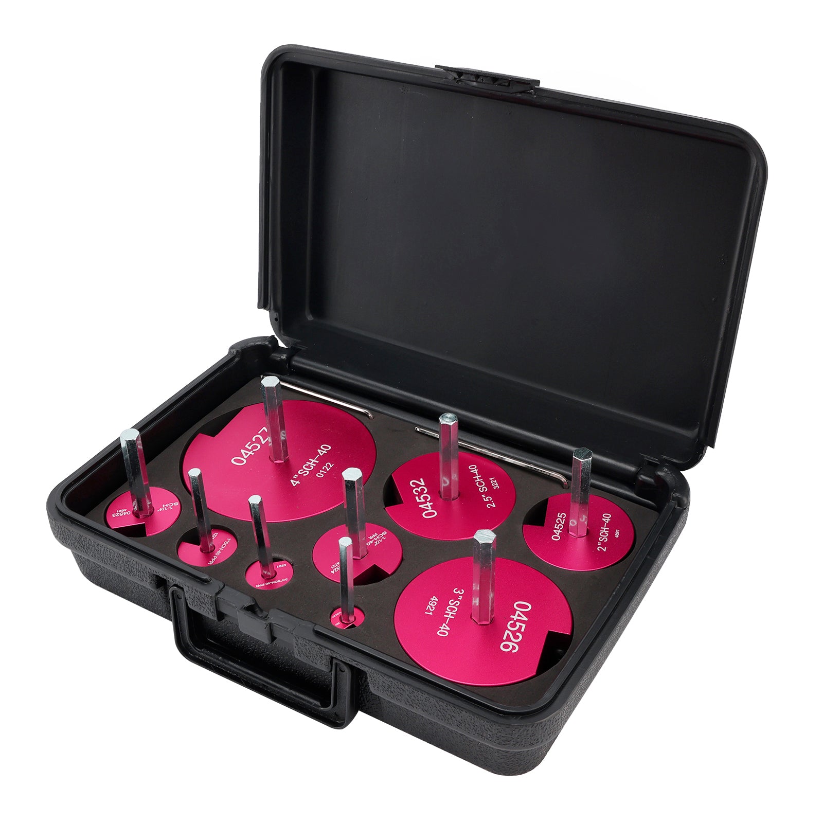 Kit de 9 Alésoirs pour Tuyaux PVC - Outil de Nettoyage pour Raccords - Pour perceuses 1/2"