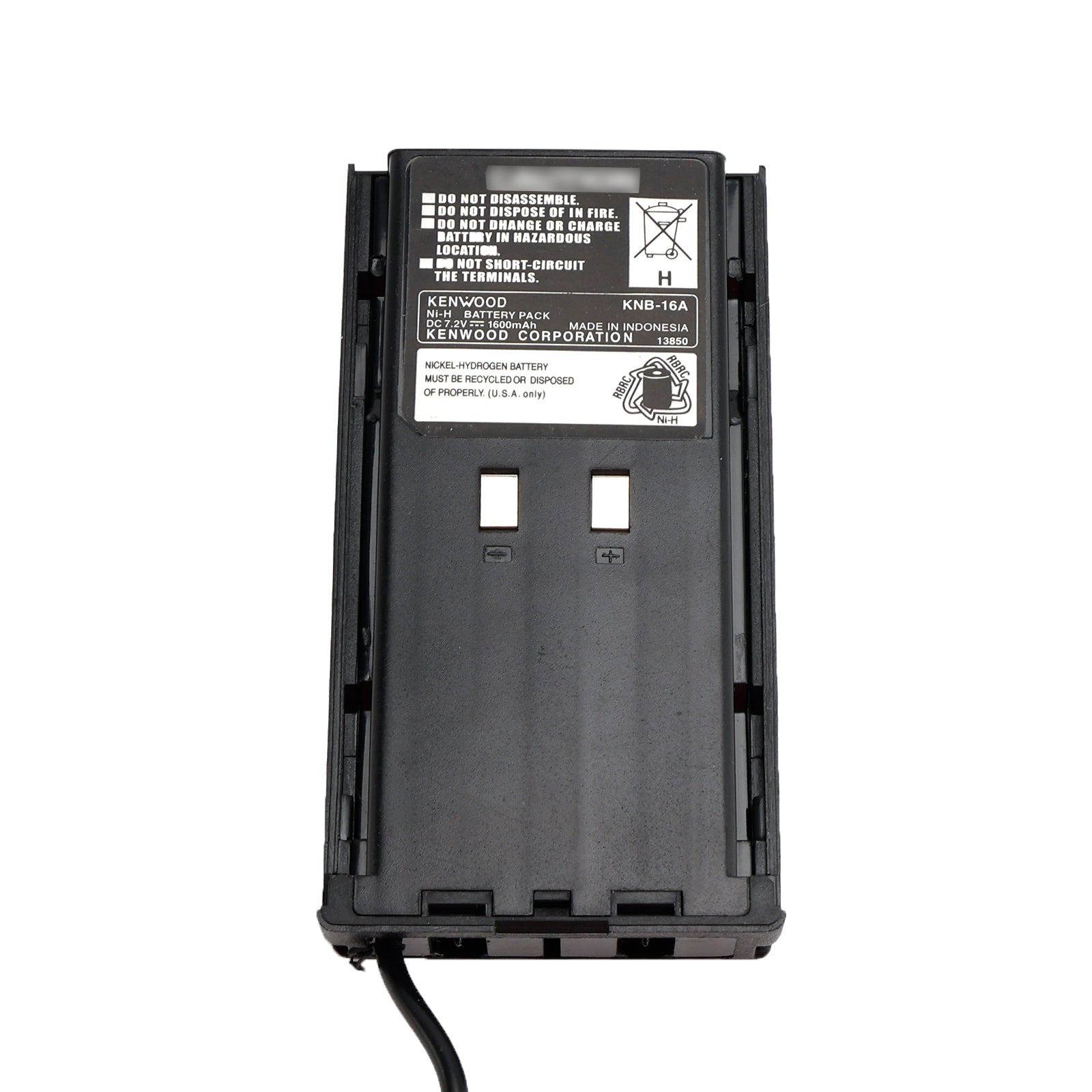 Adaptateur éliminateur de batterie pour chargeur de voiture compatible avec les modèles TK-480, TK-385, TK-280, TK-290 et TK-380.