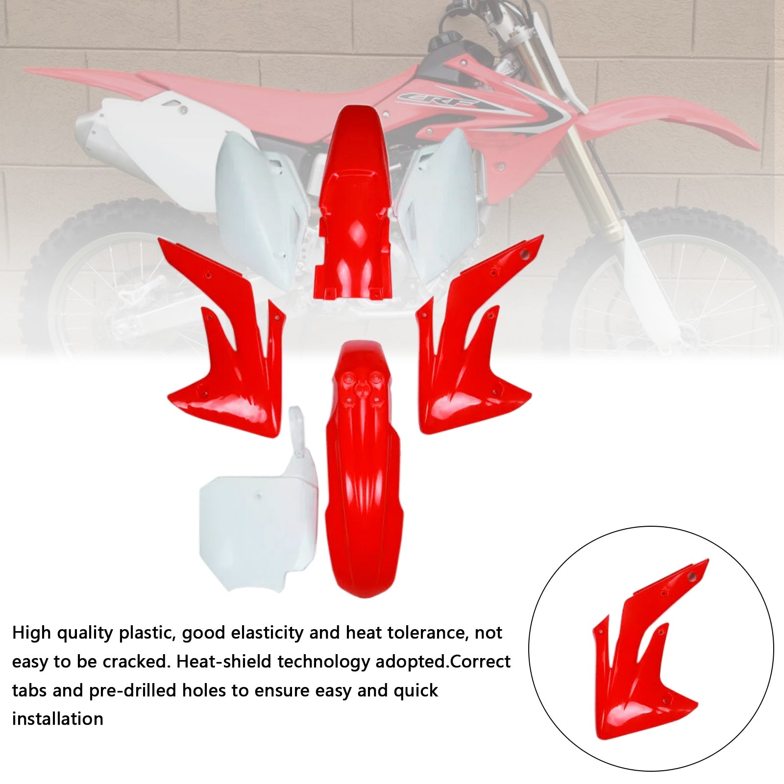 Kit de carrosserie en plastique pour Honda CRF150R/RB 2007-2014, carénage de garde-boue