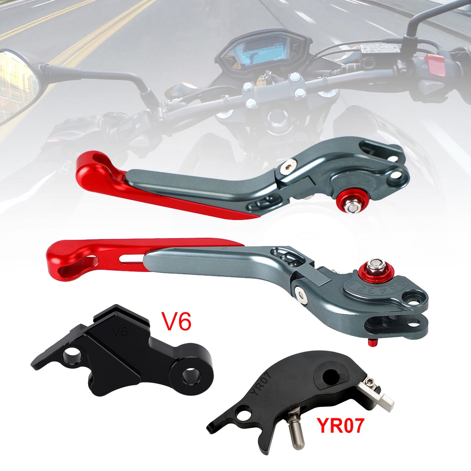 Levier de frein et d'embrayage réglable compatible avec YAMAHA XSR900 XSR900GP MT-09 2024-2025