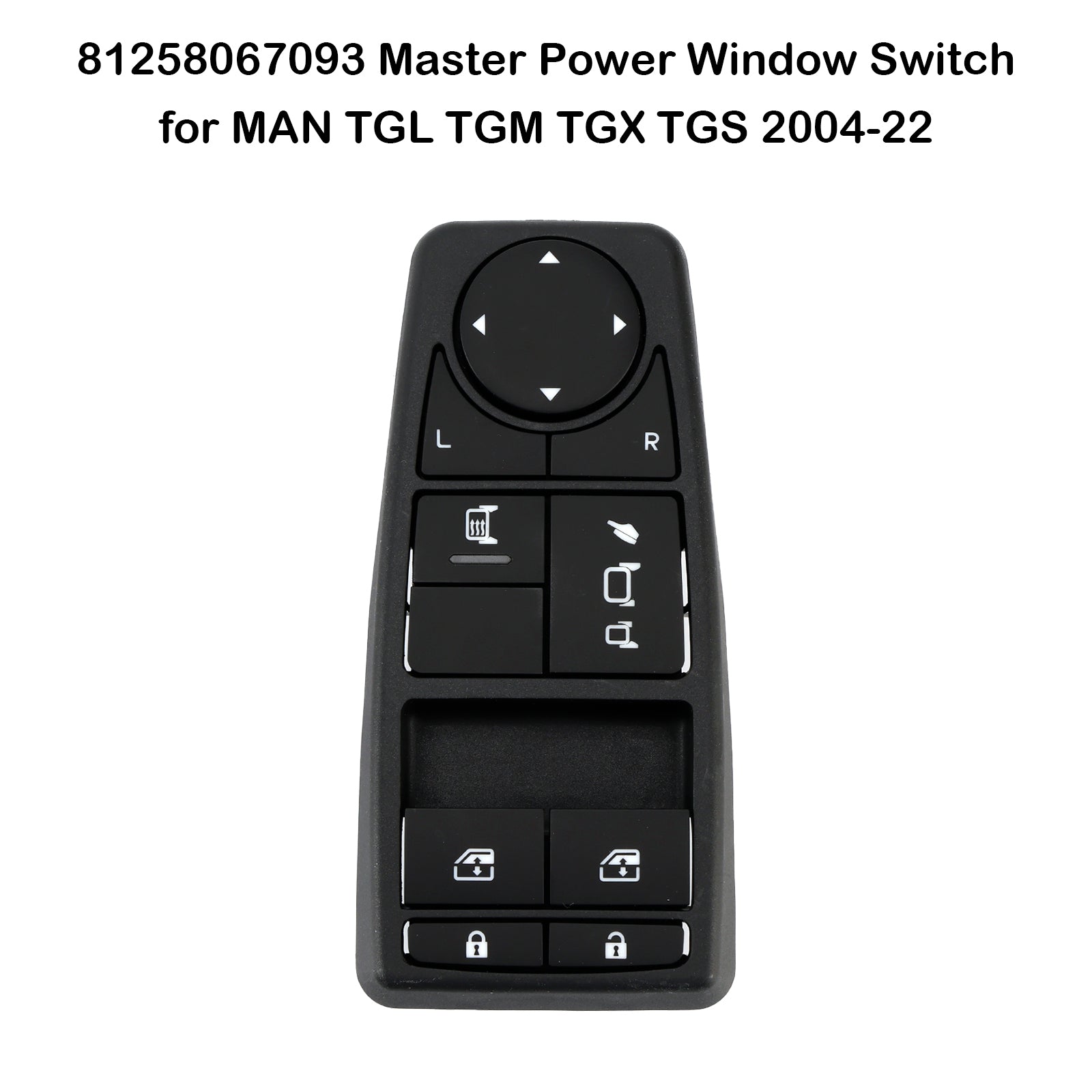 Interruttore della finestra elettrica principale 81258067093 per Man TGL TGM TGX TGS 2004-2222