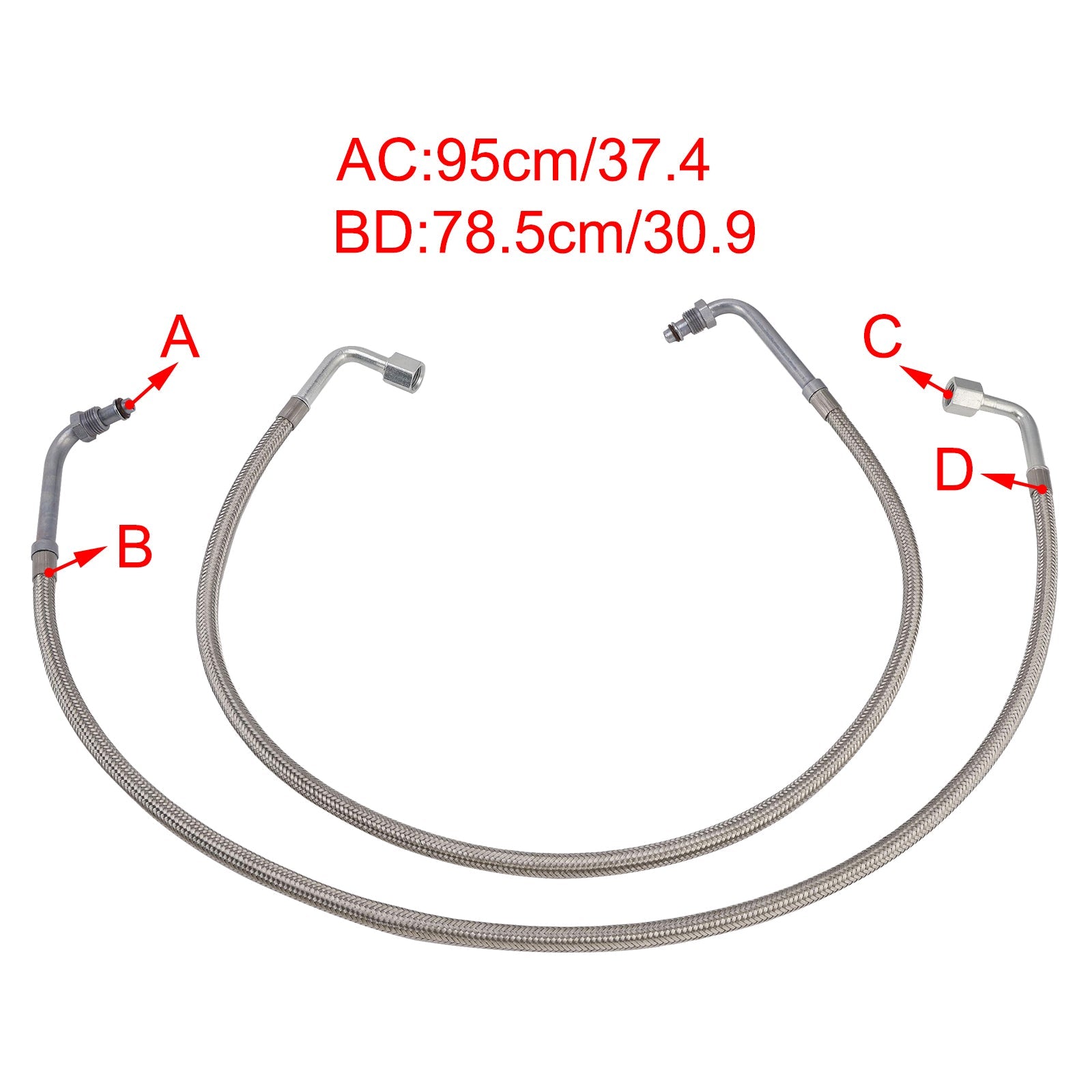 Paire de durites de refroidissement d'huile 2204030 pour Polaris Magnum Trail Boss 330 03-08