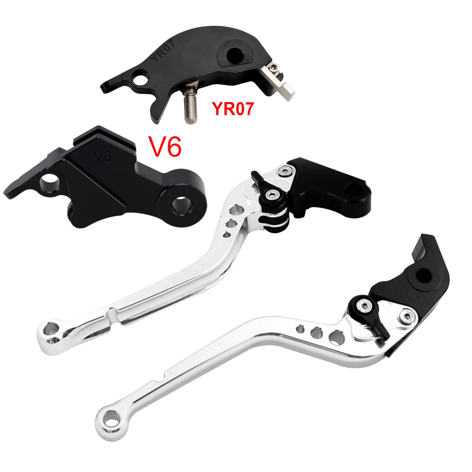 Levier de frein et d'embrayage long compatible avec YAMAHA XSR900 XSR900GP MT-09 MT-09SP 2024-2025