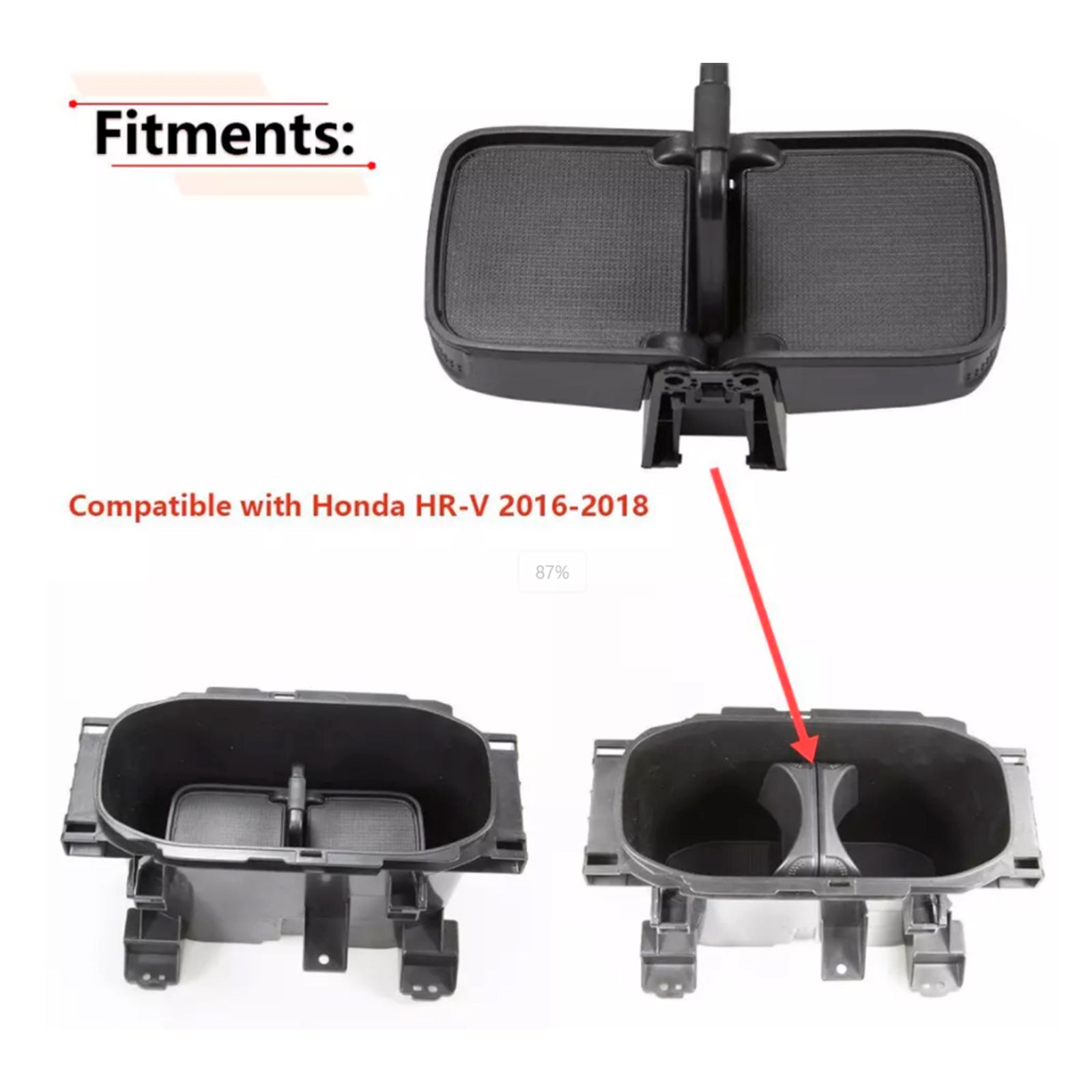 Giver per la console centrale Honda HRV 2016-2018, parte 77230-T7W-A02ZA