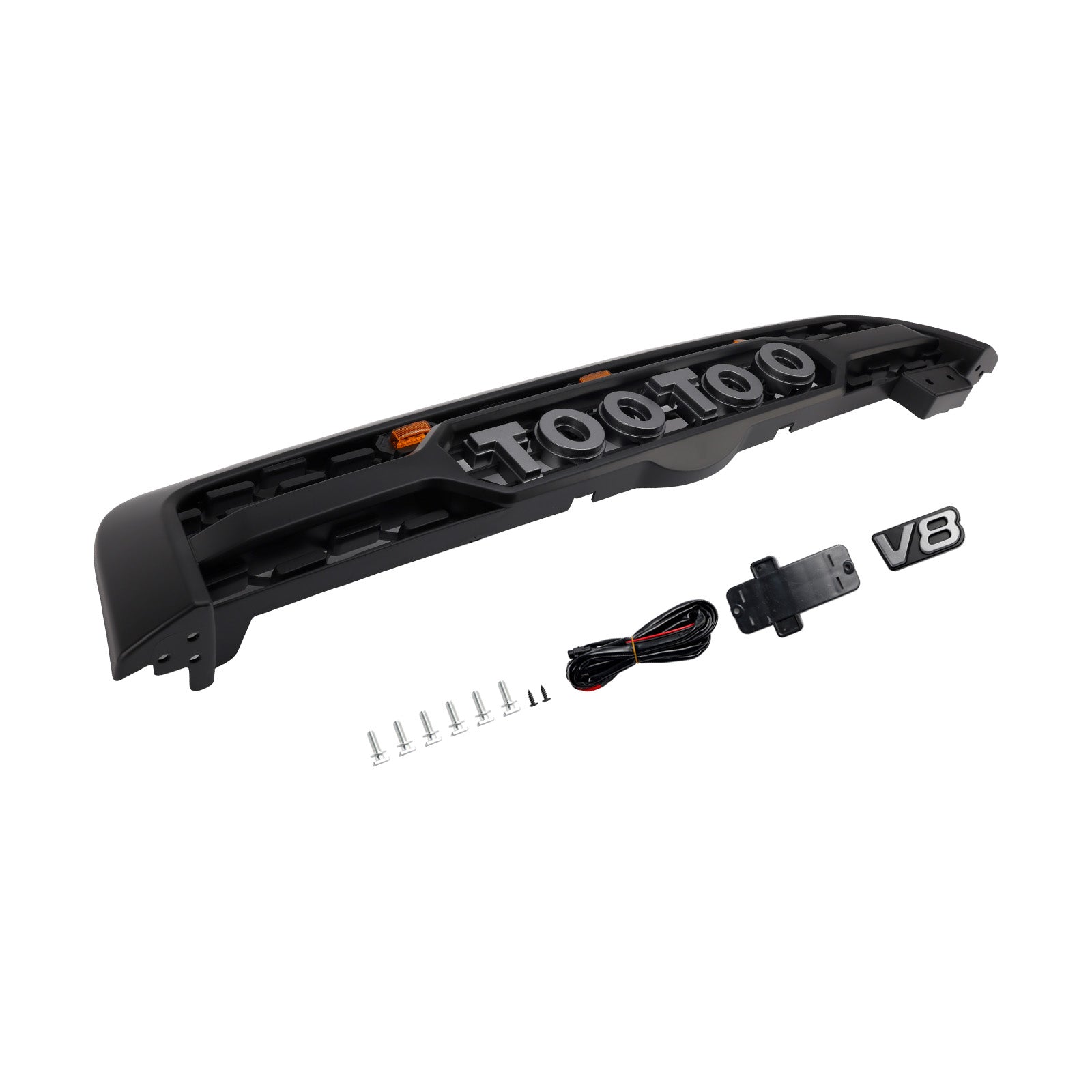 Griglia del paraurti anteriore nera opaca con illuminazione a LED per Toyota Sequoia 2005-2007