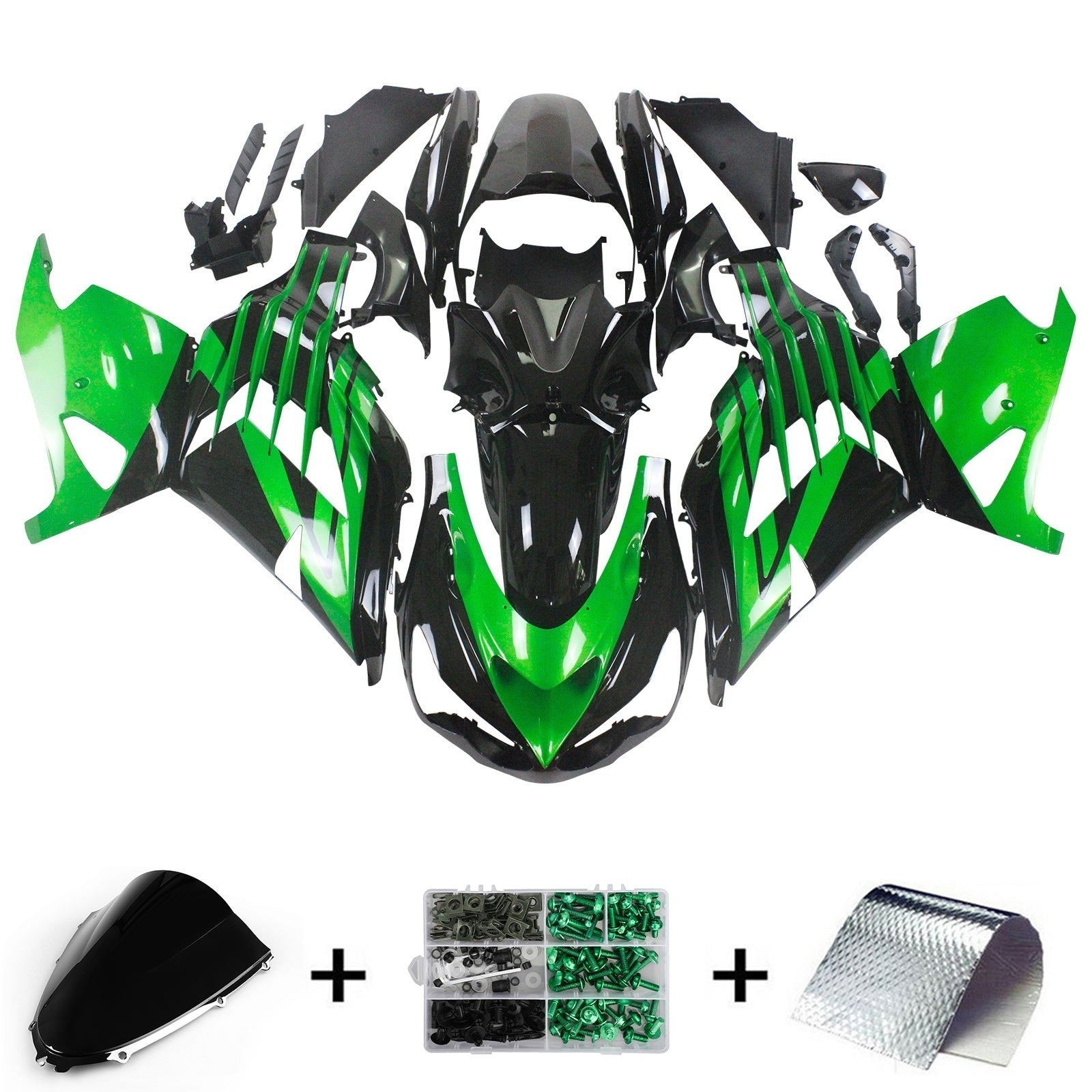 Kit de carénage par injection, carrosserie adaptée à la Kawasaki ZX14R ZZR1400 2012-2026