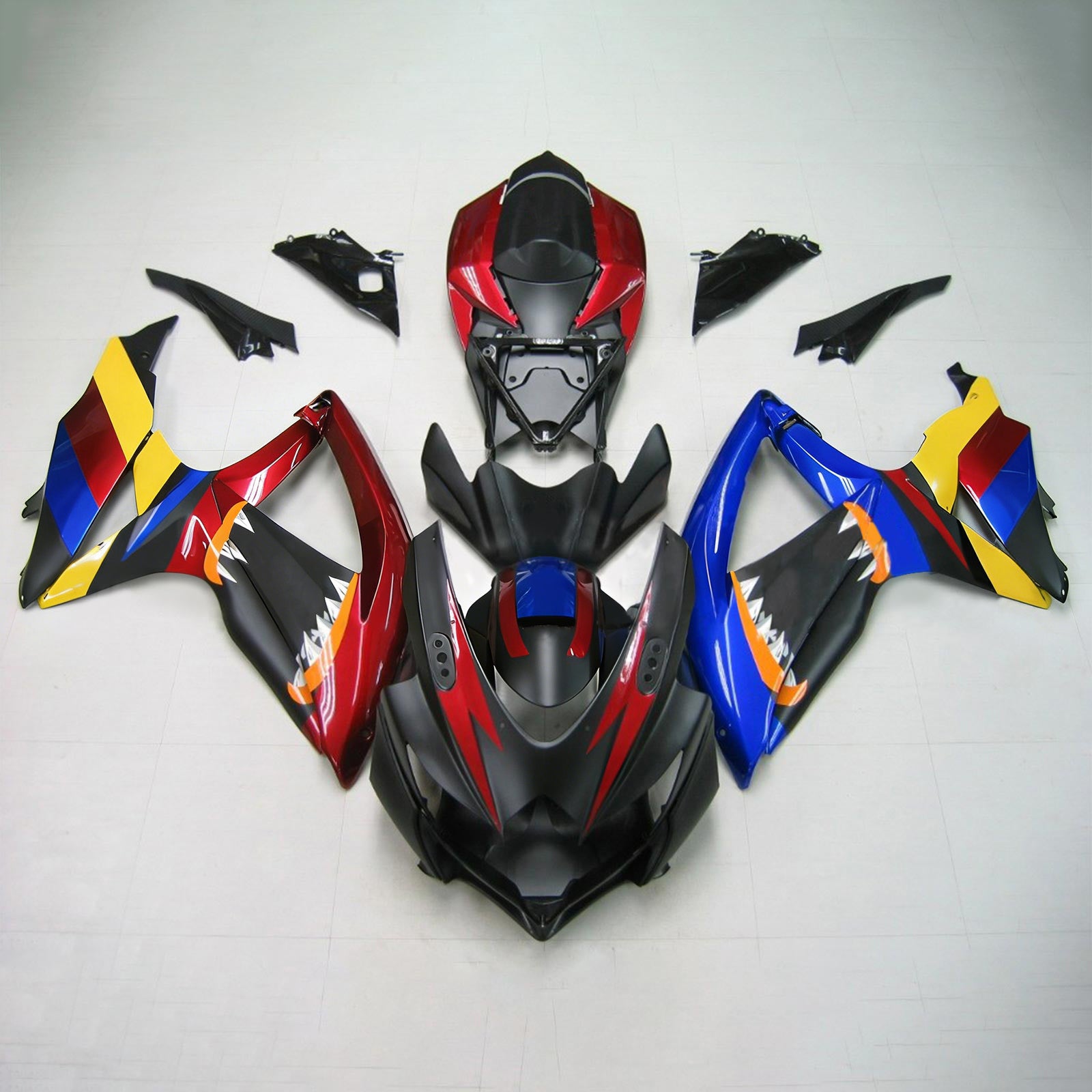 Kit de carénage par injection, carrosserie en plastique ABS pour Suzuki GSXR 600/750 2008-2010 K8