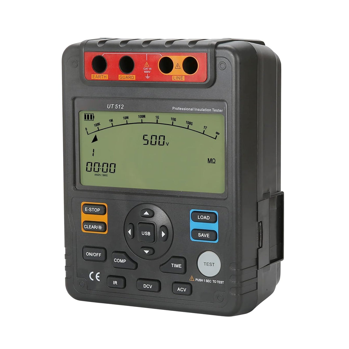 UT512 Isolatieweerstandstester Voltmeter Autobereik 2500V 100GΩ