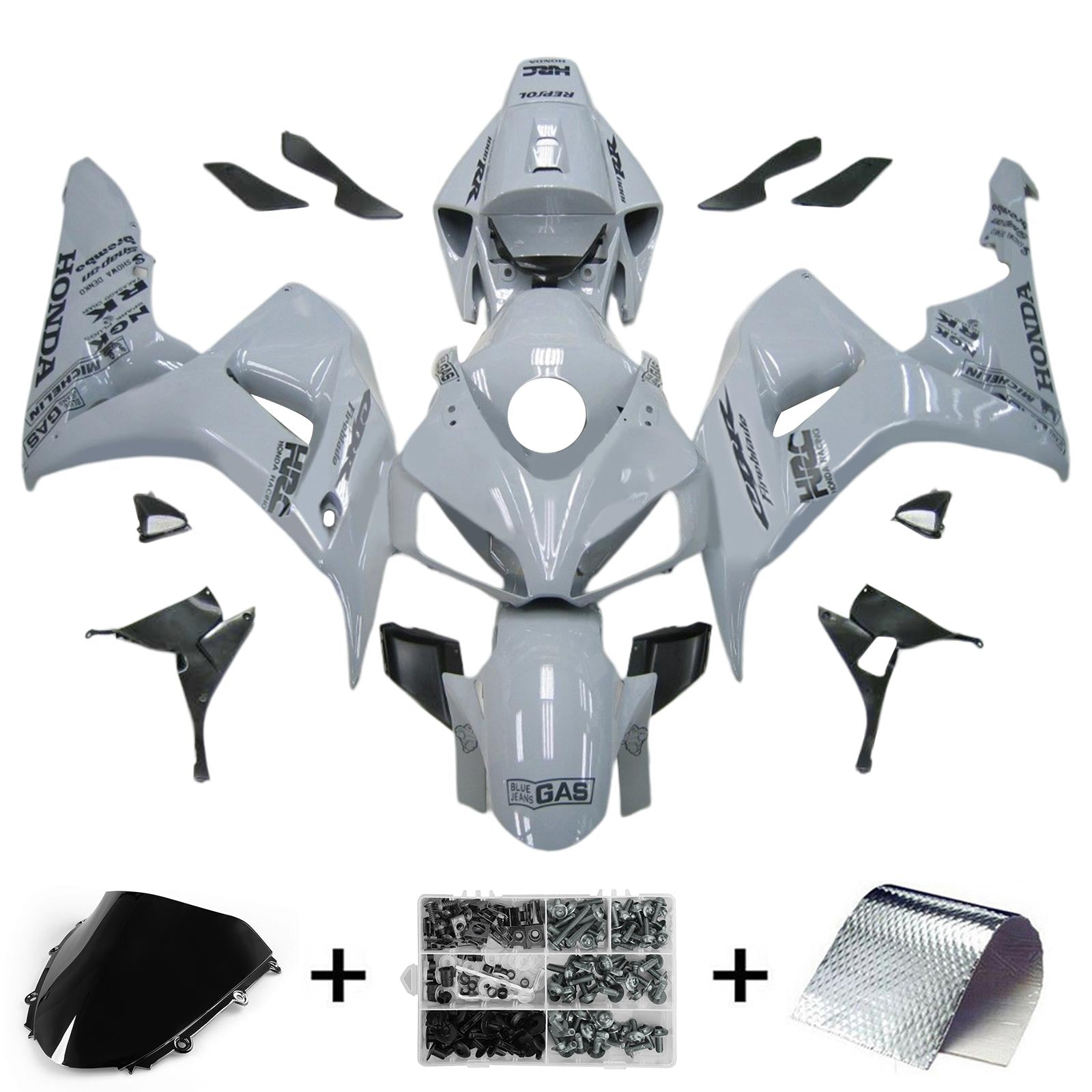 ABS Plastic Kairing Kit voor Honda CBR1000RR 2006-2007