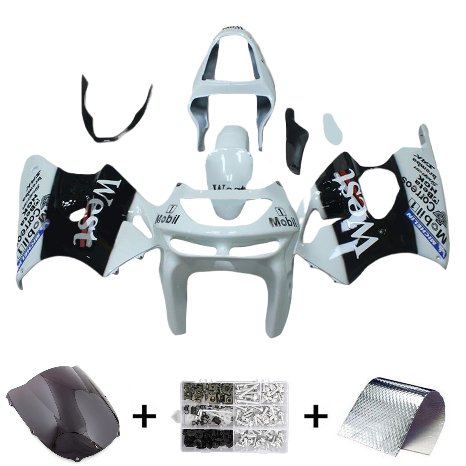 1998-1999 KAWASAKI ZX6R komplet za vbrizgavanje plastične abs