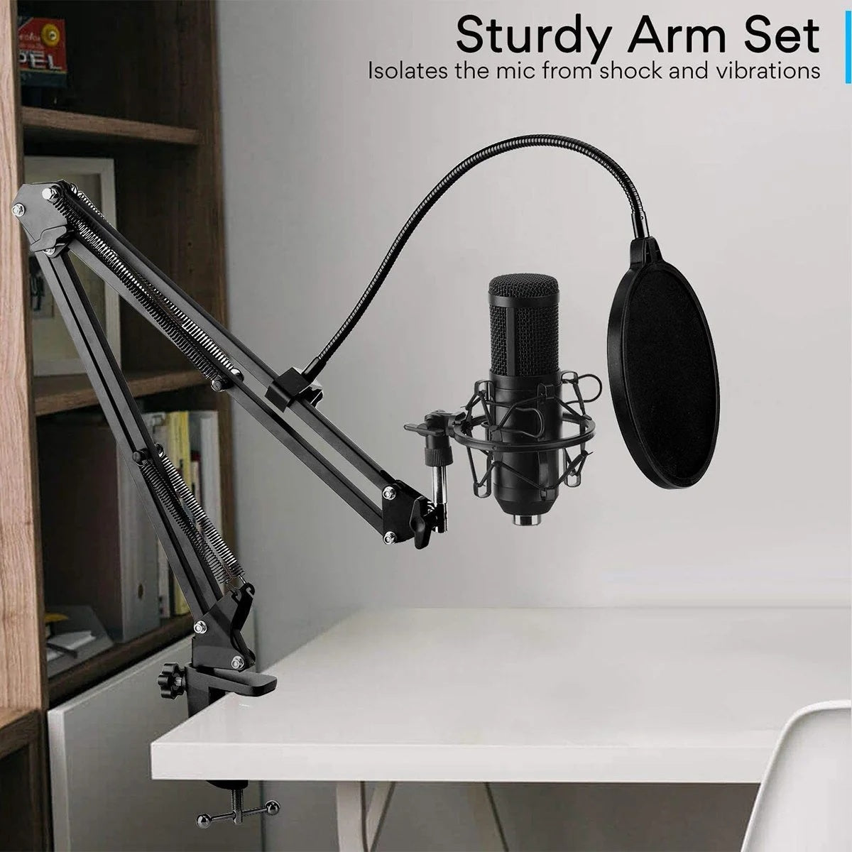 Microphone à condensateur USB BM800 pour PC, kit microphone de studio pour le chant et le streaming