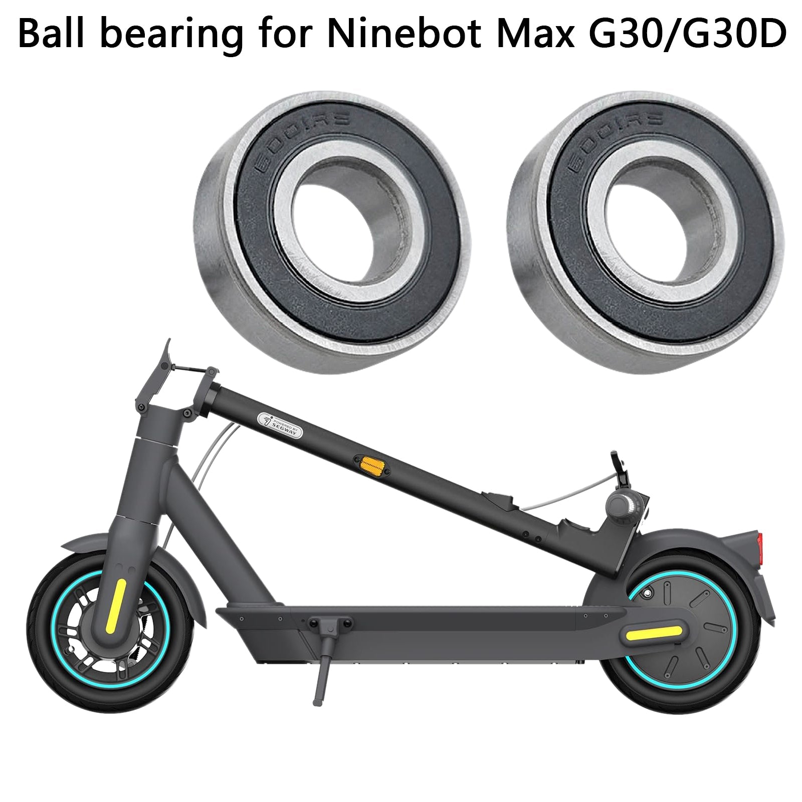 Set di 2 cuscinetti a sfera per ruota anteriore con scooter elettrico Ninebot Max G30D