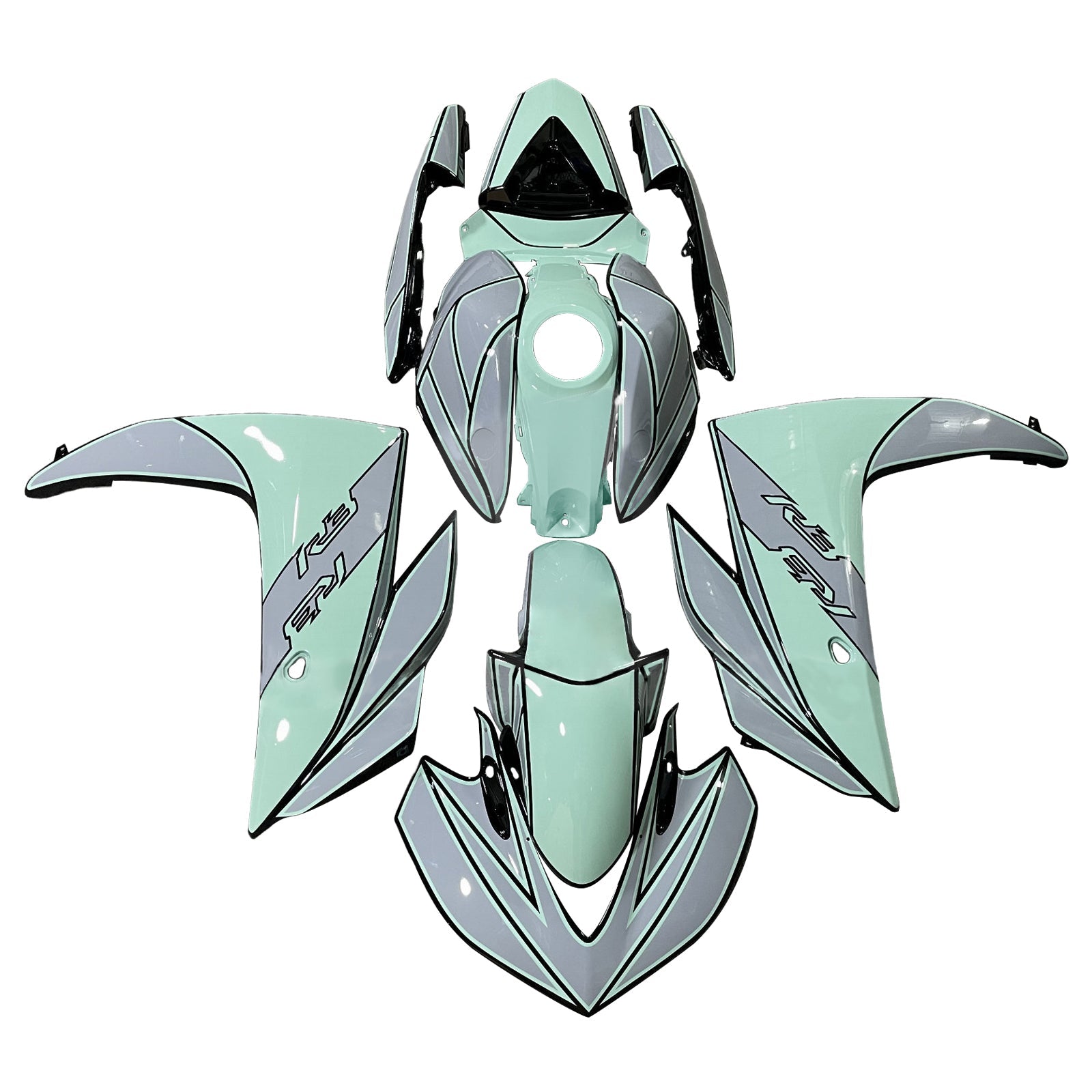 Kit de carénage injecté ABS pour Yamaha YZF-R3 2014-2018 et R25 2015-2017