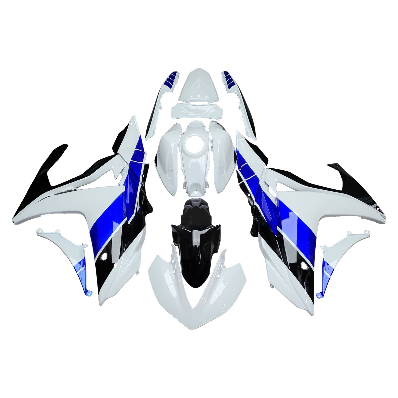 Kit de carénage injecté ABS pour Yamaha YZF-R3 2014-2018 et R25 2015-2017