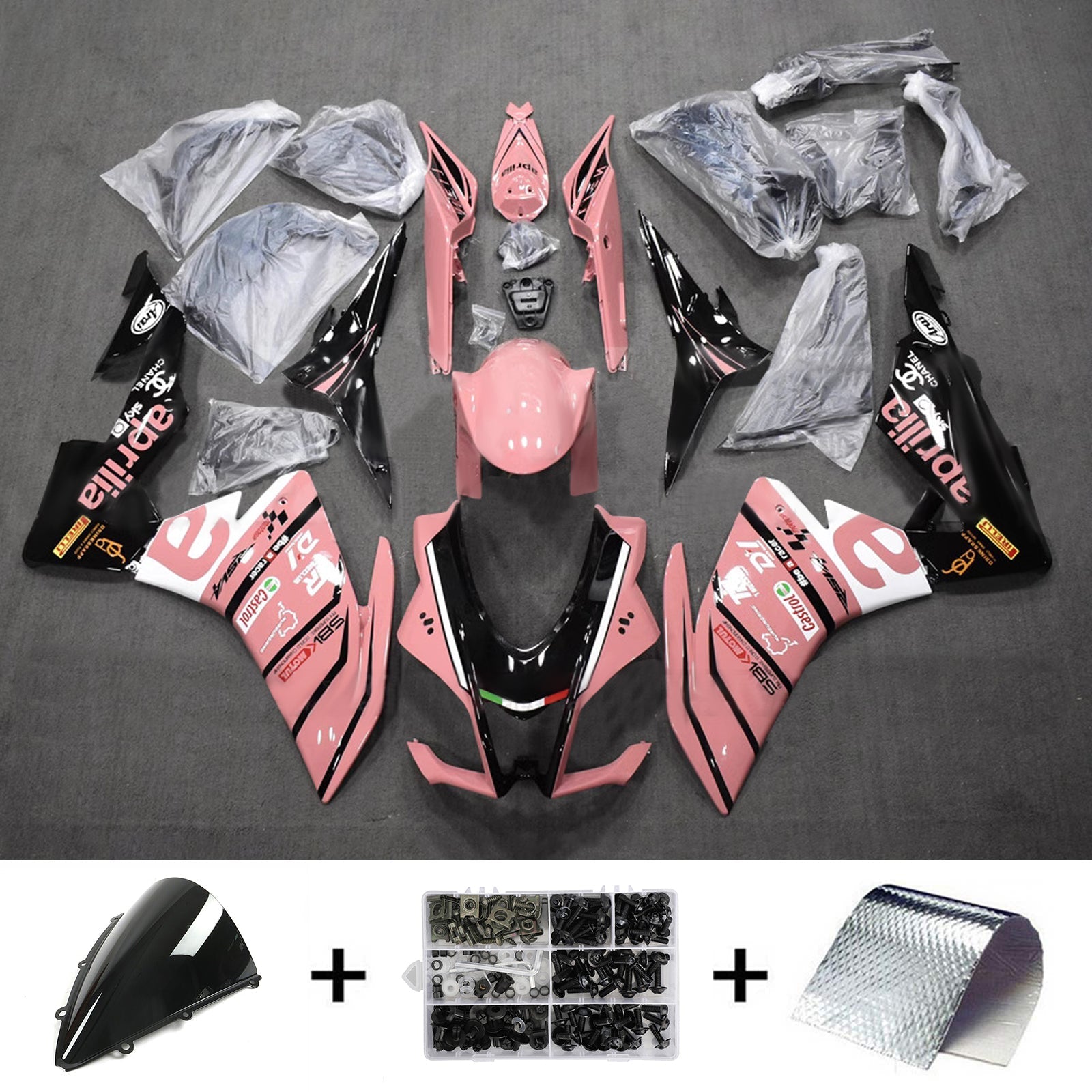 Kit de carénage d'injection Aprilia RSV4 1000 2016-2020 Carrosserie Plastique