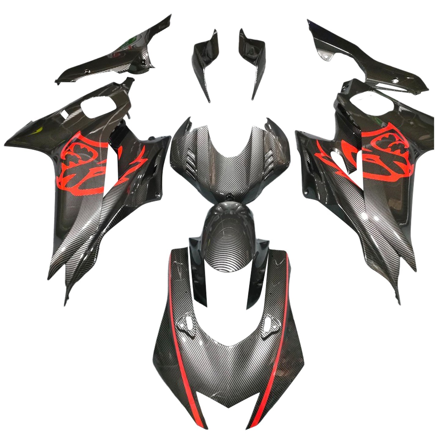 Injectiekuipset Yamaha YZF-R6 2017-2023 ABS kunststof carrosserie