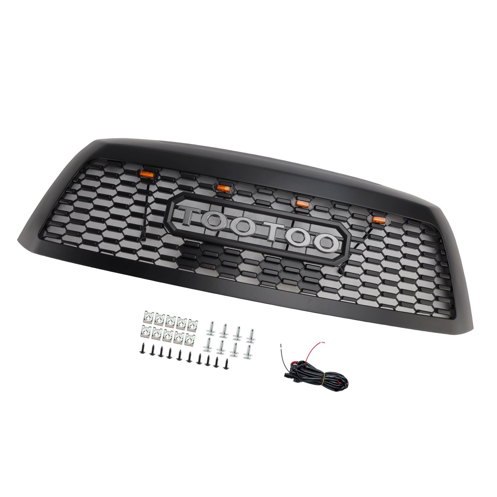 Griglia paraurti anteriore nero opaco con LED per Toyota Sequoia (2008-2018)