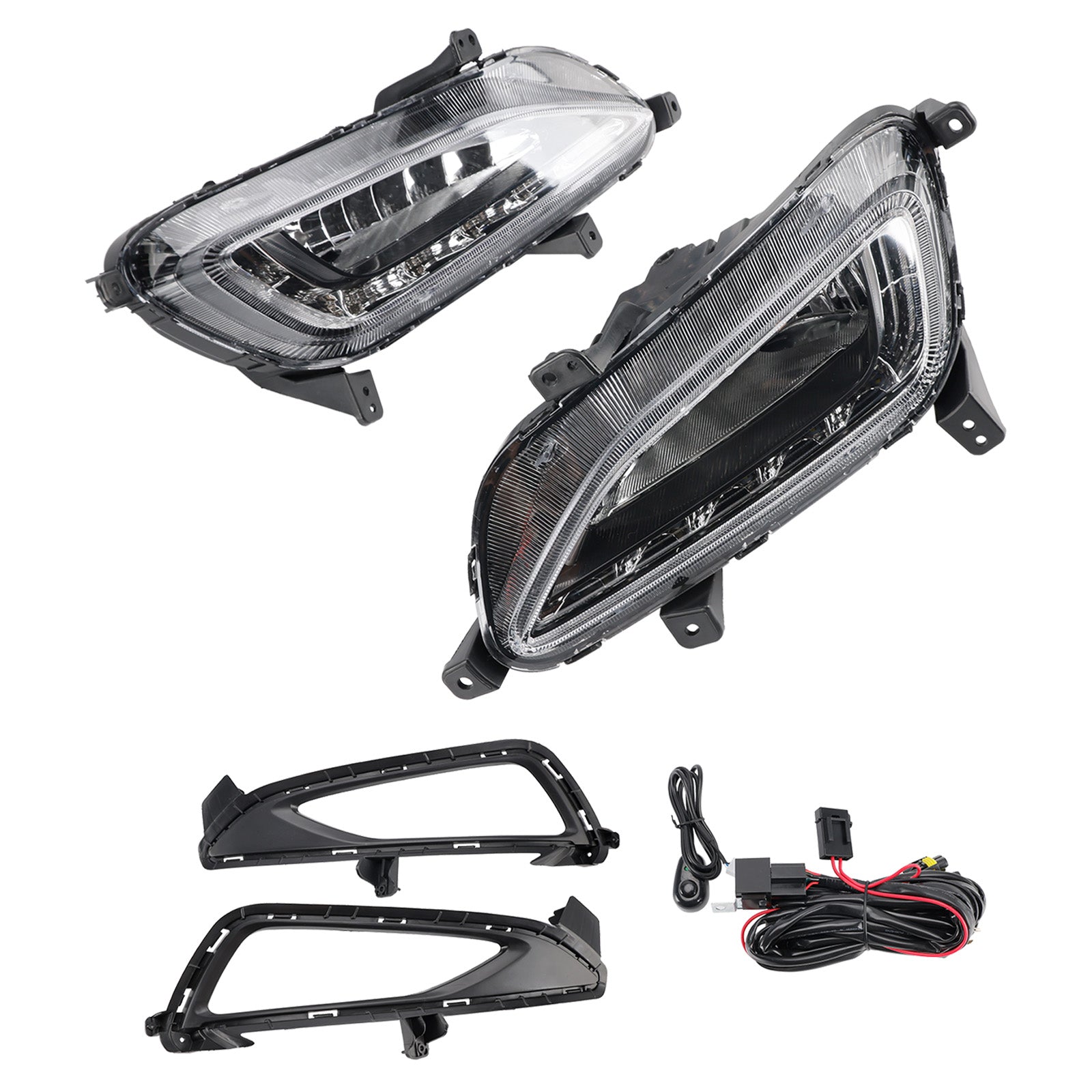 Feux antibrouillard avant à LED pour Hyundai Tucson 2016-2018 avec feux de jour 86525-D3200 5000K-7000K