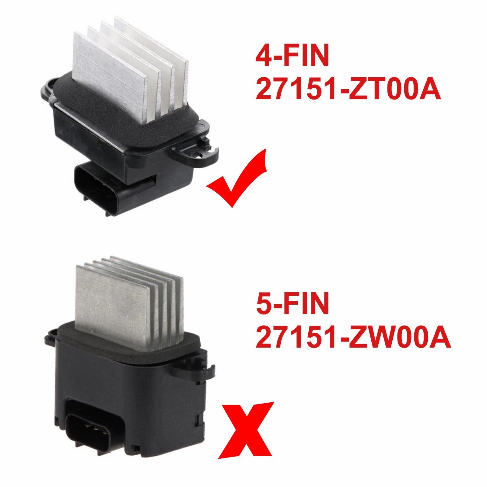 Rezystor regulatora nagrzewnicy/wentylatora AC 27151ZT00A dla Nissan Armada 2005-2008