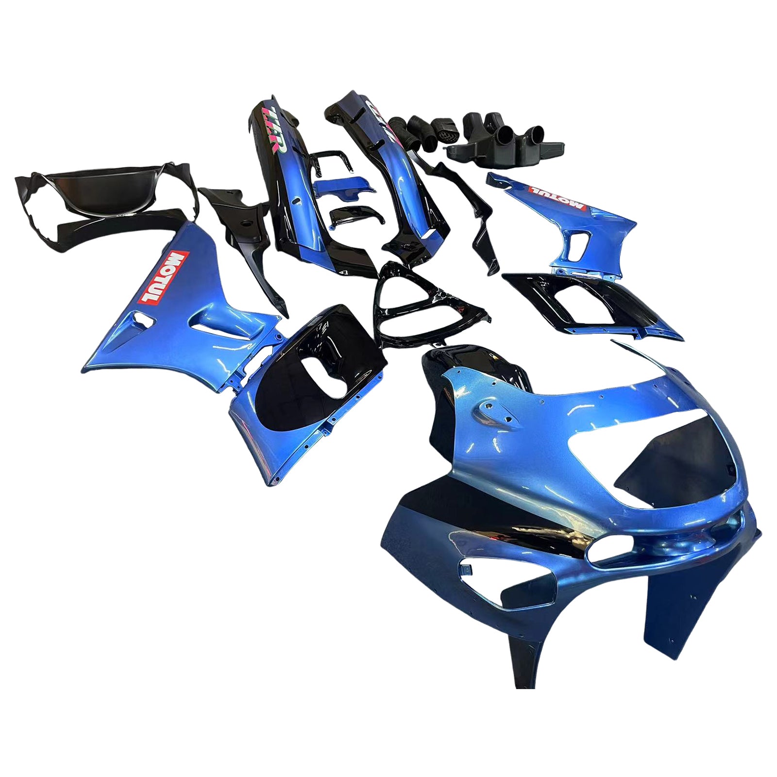 Injekcijski komplet za karoserijo plastični abs, primeren za Kawasaki ZZR400 1993-2007 ZZR600 1998-2003