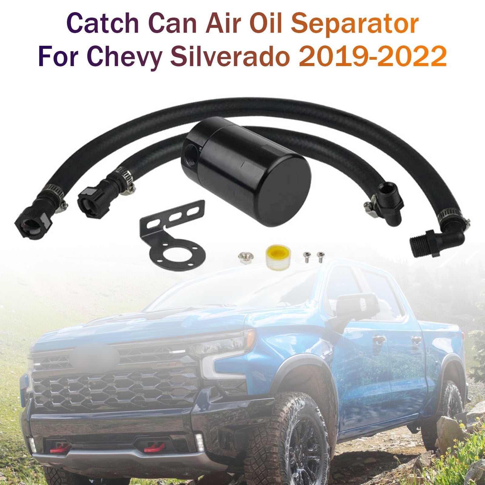 Récupérateur d'huile/séparateur air/huile pour Chevy Silverado 2019-2022