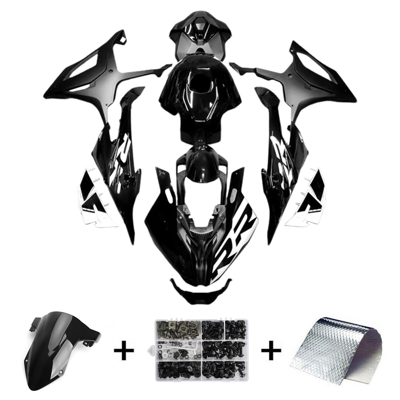 Kit de carénage d'injection pour BMW S1000RR 2023-2024 Carrosserie Plastique ABS